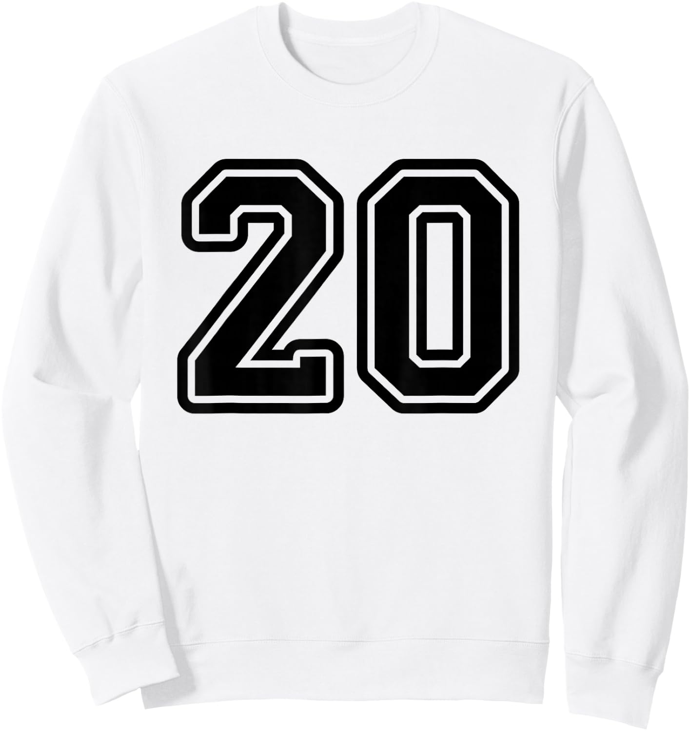 Sport Team Number #20 Sweatshirt - Sweatshirt | White