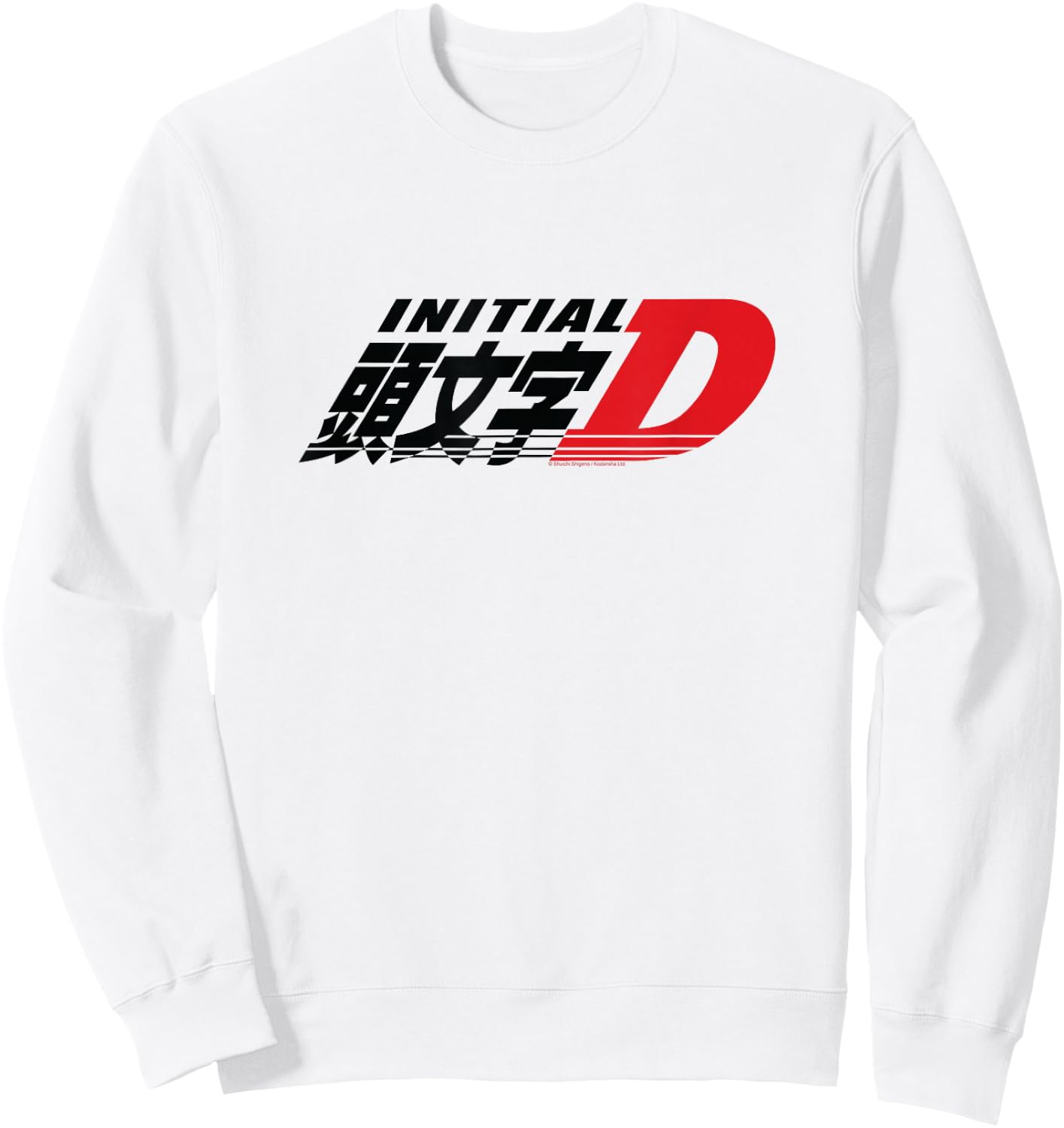 Initial D Manga Main Logo Sweatshirt - Sweatshirt | White