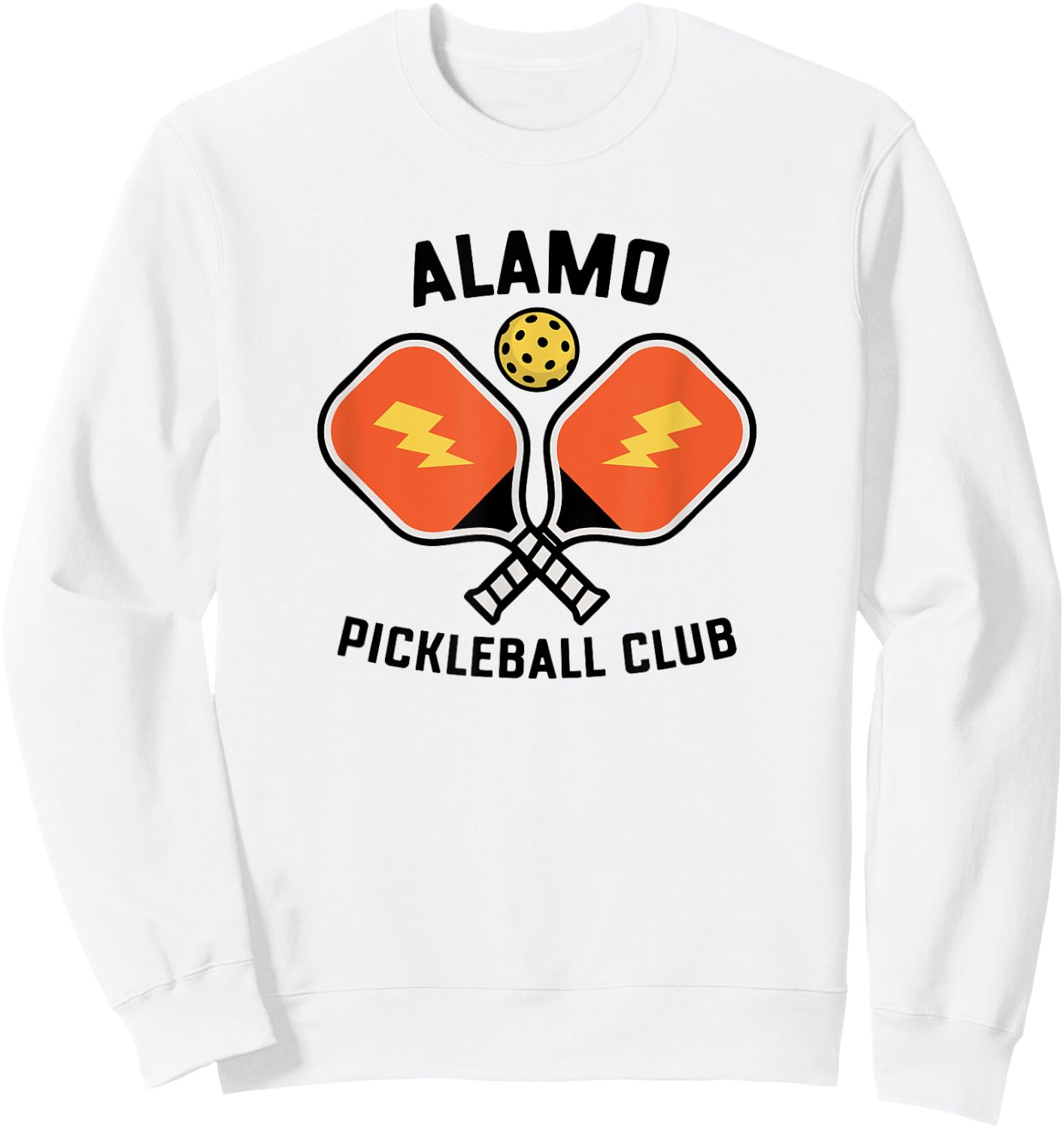 Alamo Pickleball Club Pickle Ball Team Retro Sweatshirt - Sweatshirt | White