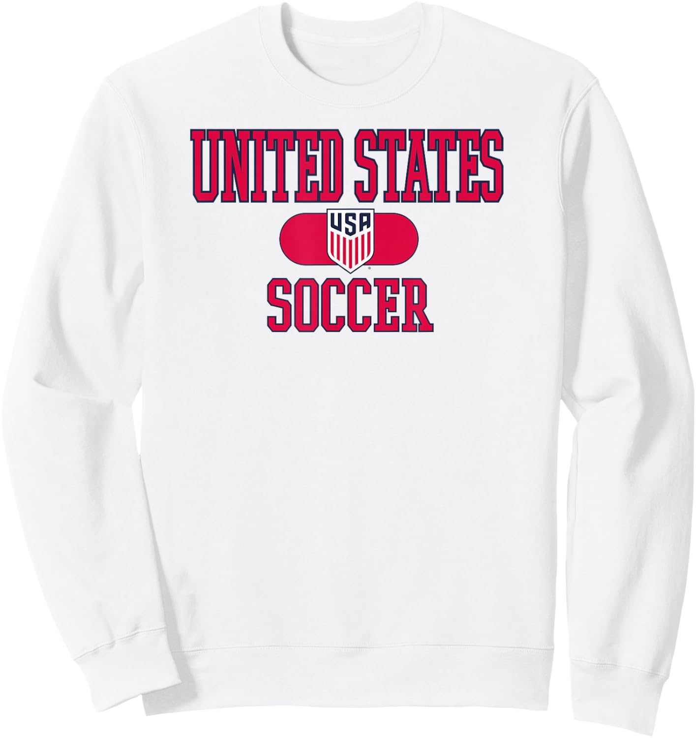 United States Soccer Varsity Gray USMNT Officially Licensed Sweatshirt - Sweatshirt | White