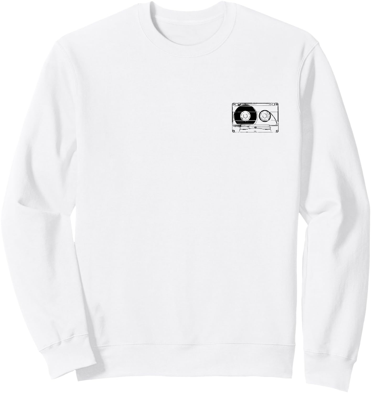 Kassette Old School Audioband Mixtape Kassette Sweatshirt - Sweatshirt | White