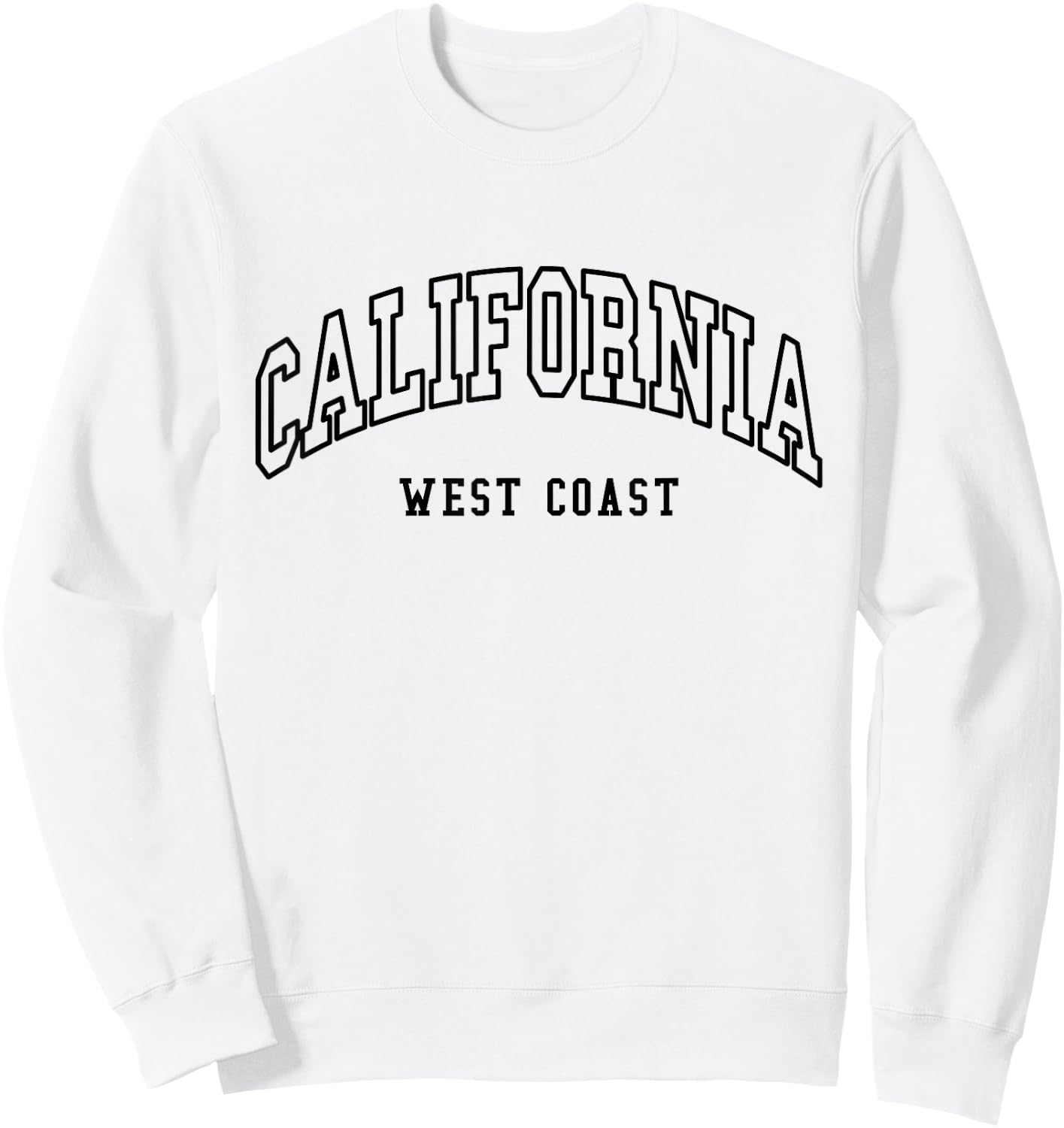 California - West Coast - Throwback Design - Classic Sweatshirt - Sweatshirt | White