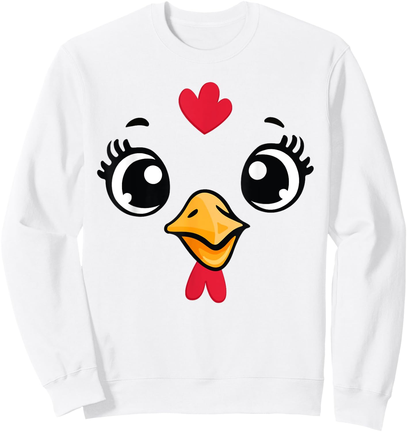 Funny Chicken Halloween Costume Women Kids Halloween Sweatshirt - Sweatshirt | White