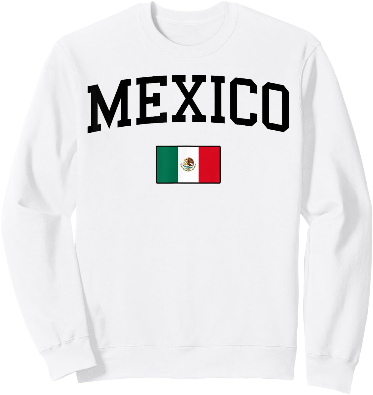 Mexikanische Flagge, Herren, Damen, Kinder, Mexiko Sweatshirt - Sweatshirt | White
