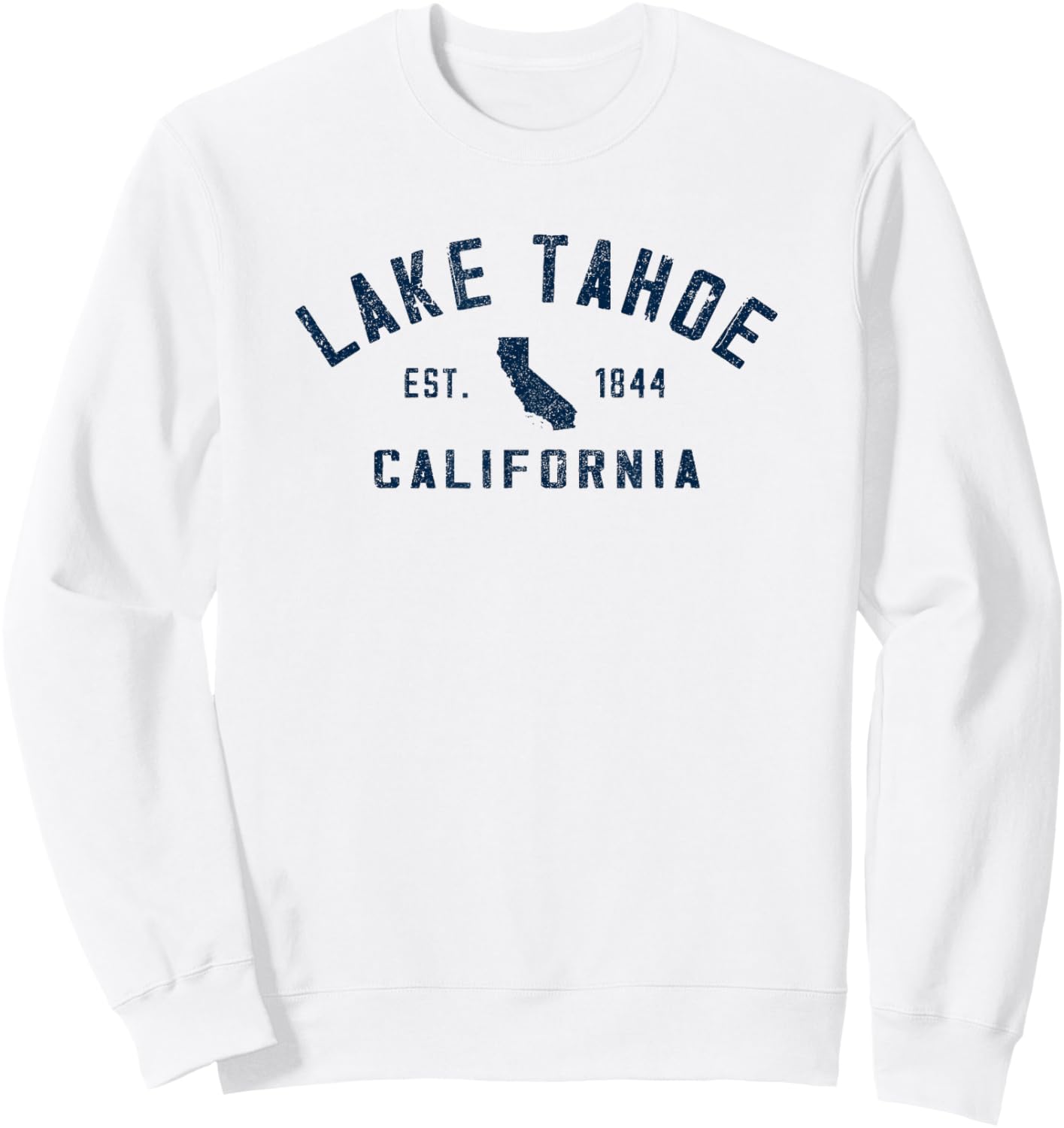 Vintage Lake Tahoe California Souvenir Retro Sweatshirt - Sweatshirt | White