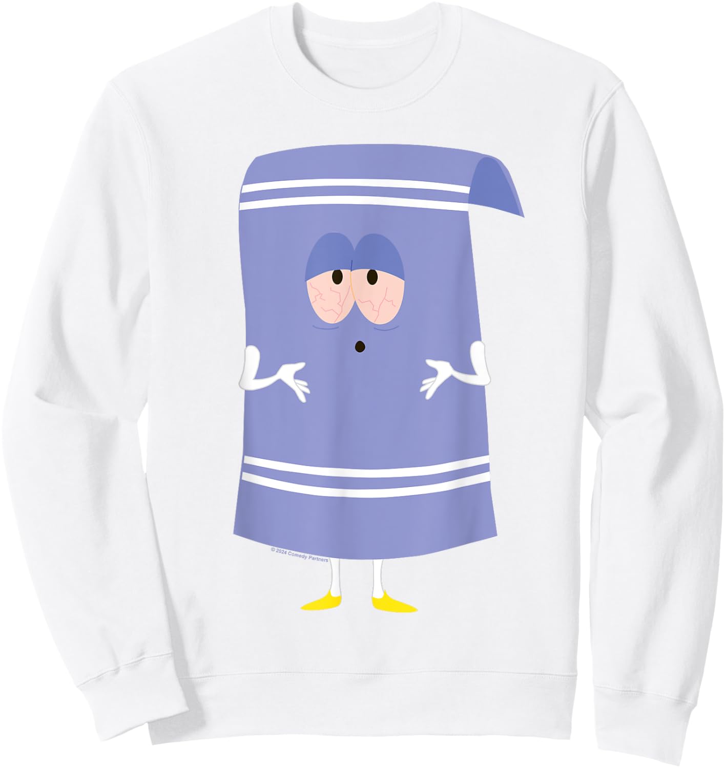 South Park Towelie Smile Face Halloween Sweatshirt - Sweatshirt | White