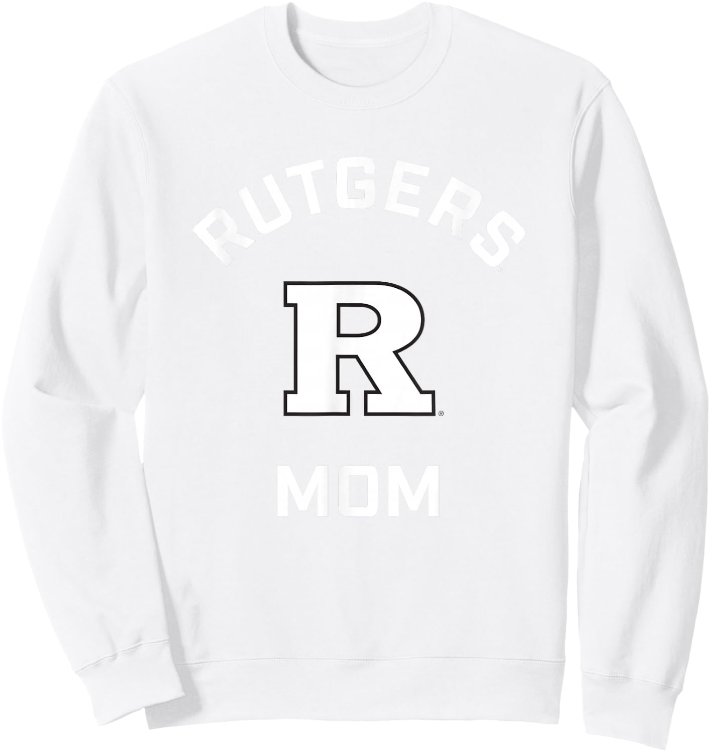 Rutgers University Scarlet Knights Arched Mom Sweatshirt - Sweatshirt | White