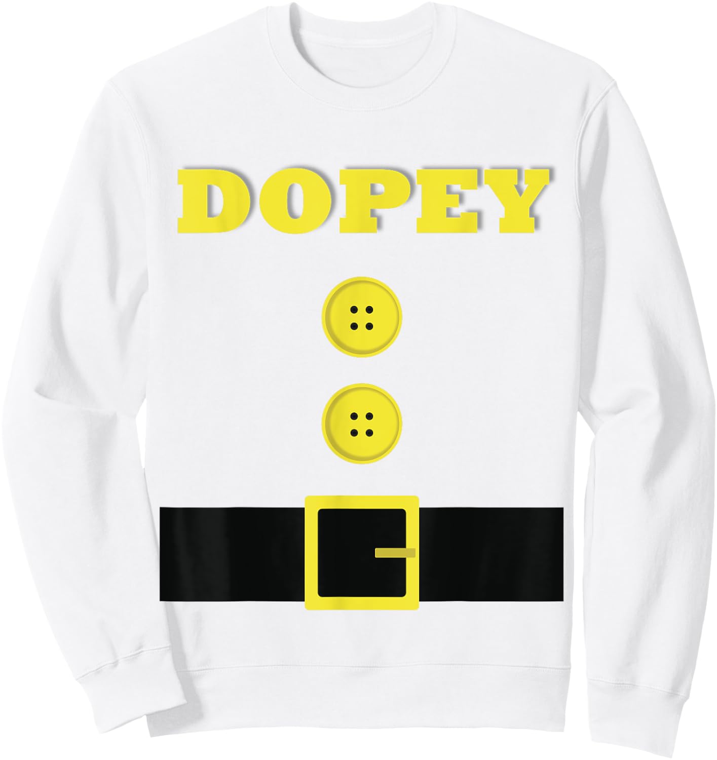 Funny DOPEY Halloween Costume Women Boys Girls Sweatshirt - Sweatshirt | White