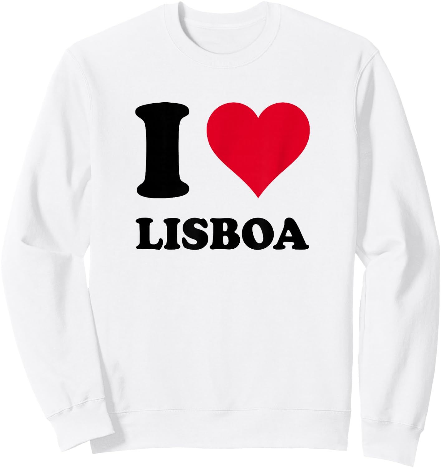 I Love Lisboa , white, S Sweatshirt - Sweatshirt | White