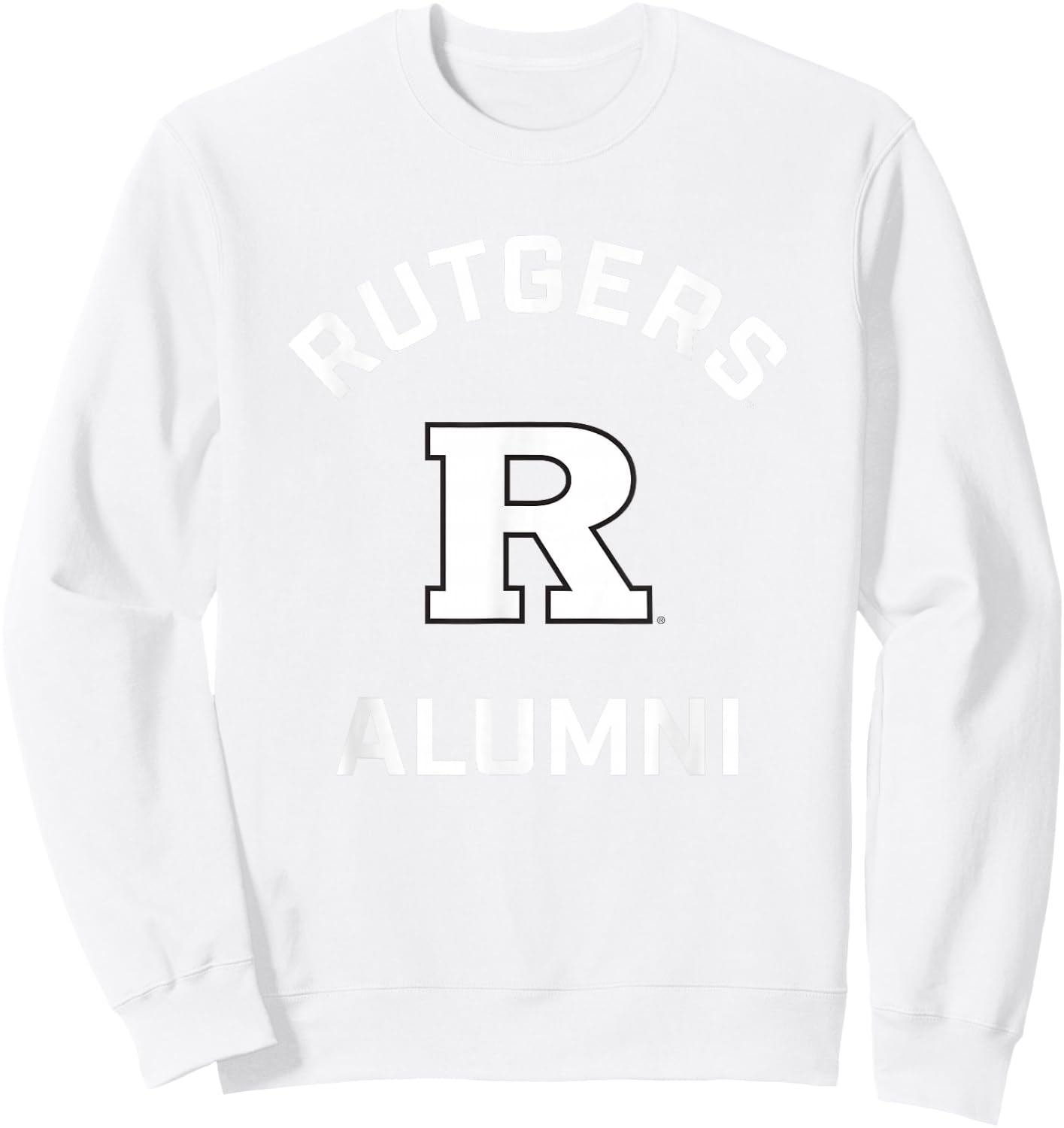 Rutgers University Scarlet Knights Arched Alumni Sweatshirt - Sweatshirt | White