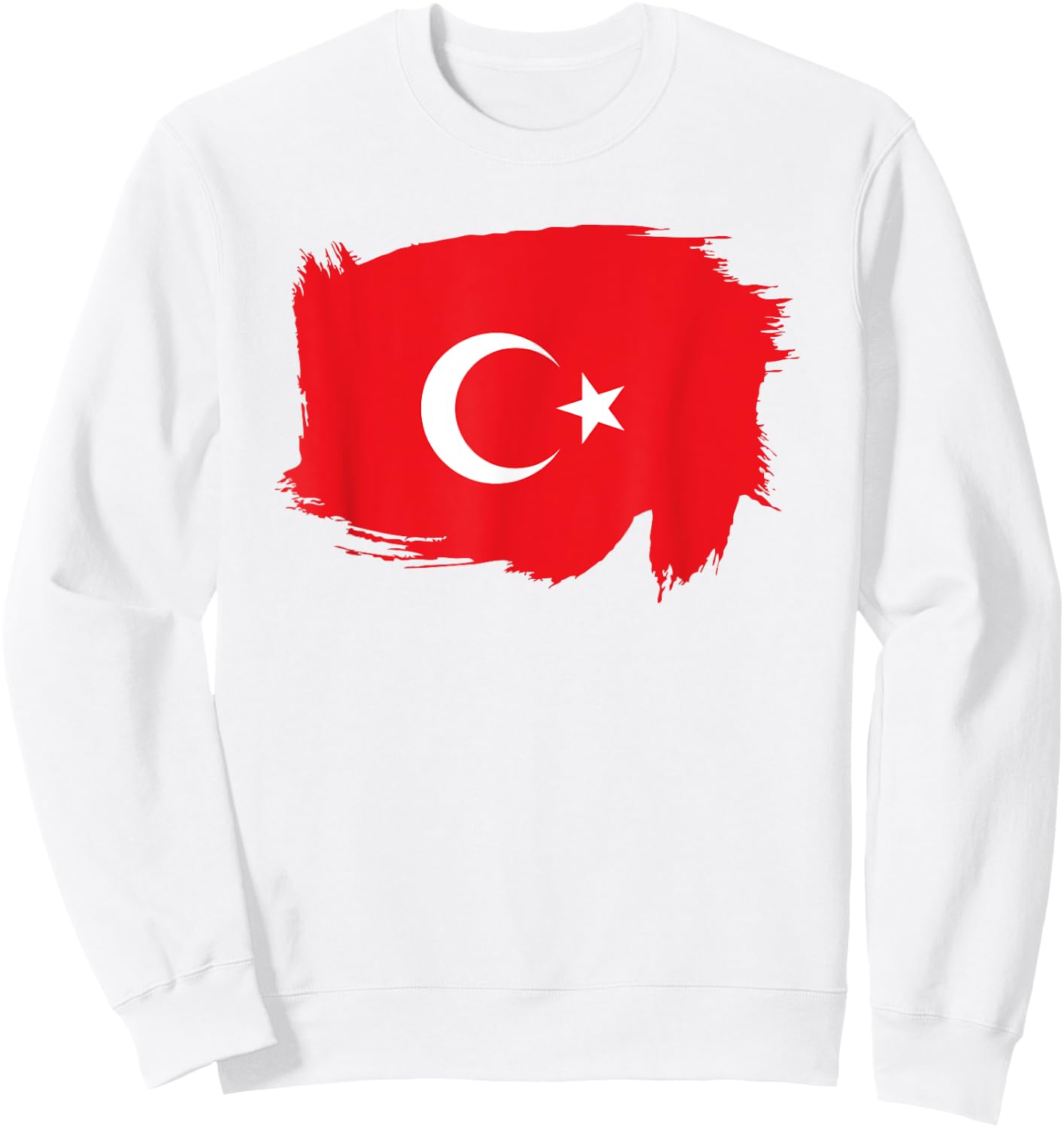 Türkei Flagge Türk Bayragi Design Damen Herren Deko Türkiye Sweatshirt - Sweatshirt | White