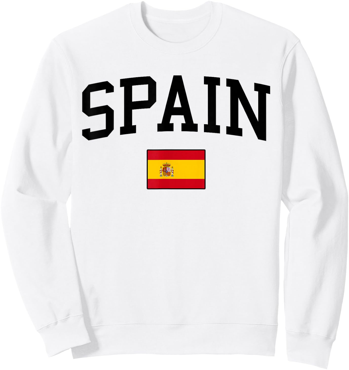 Spanische Flagge, Herren, Damen, Kinder, Spanien Sweatshirt - Sweatshirt | White