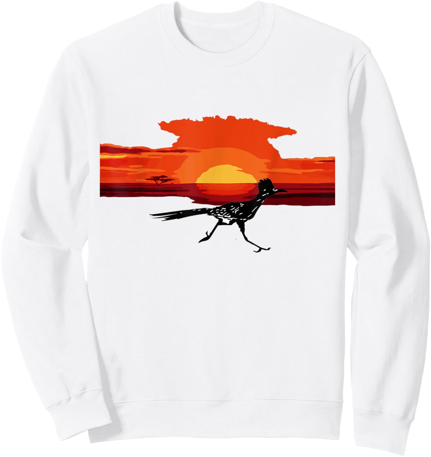 Cross Country Coach Track Running Road Runner Sweatshirt - Sweatshirt | White