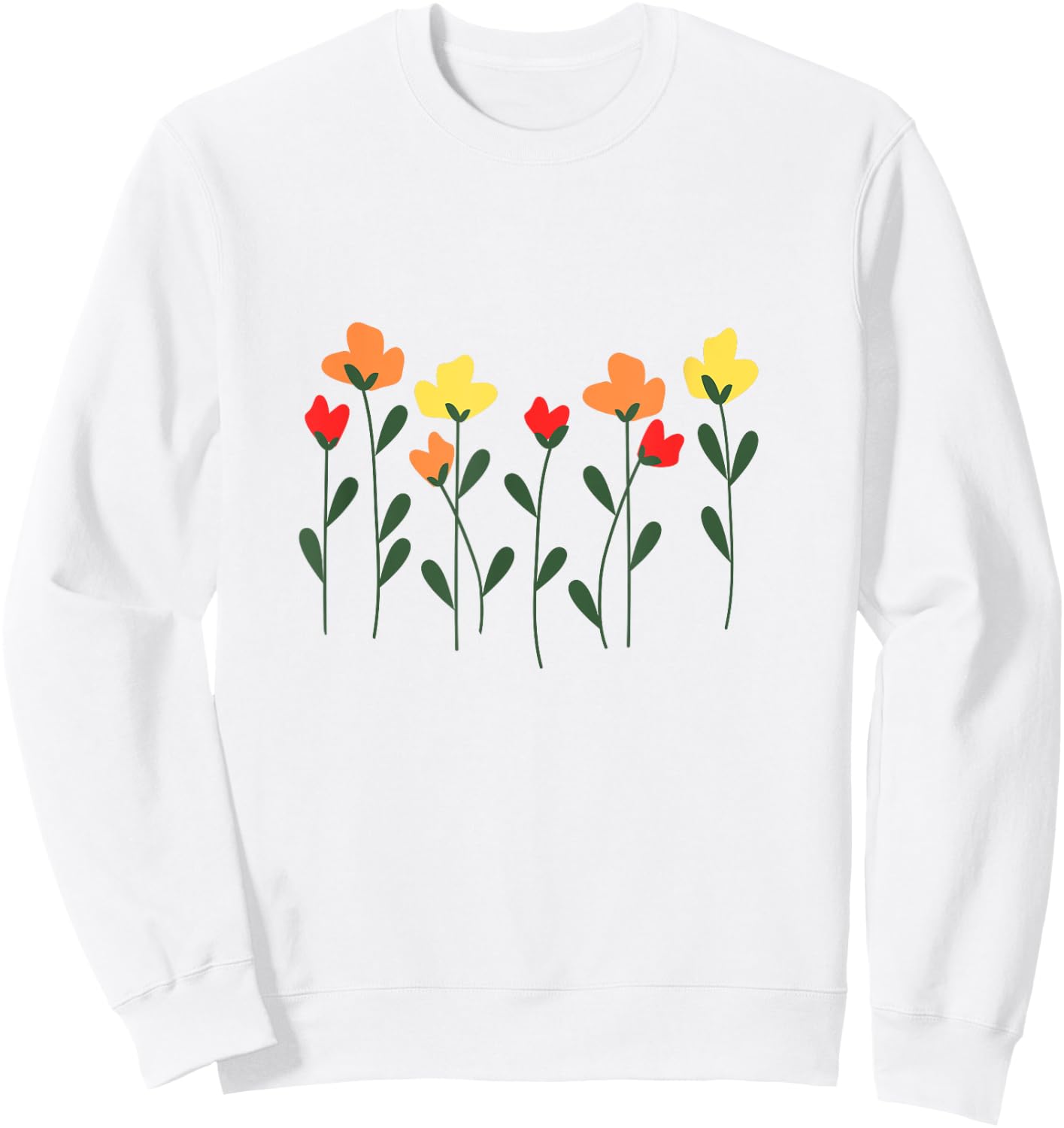 Summer Wildflowers Women's , white, S Sweatshirt - Sweatshirt | White
