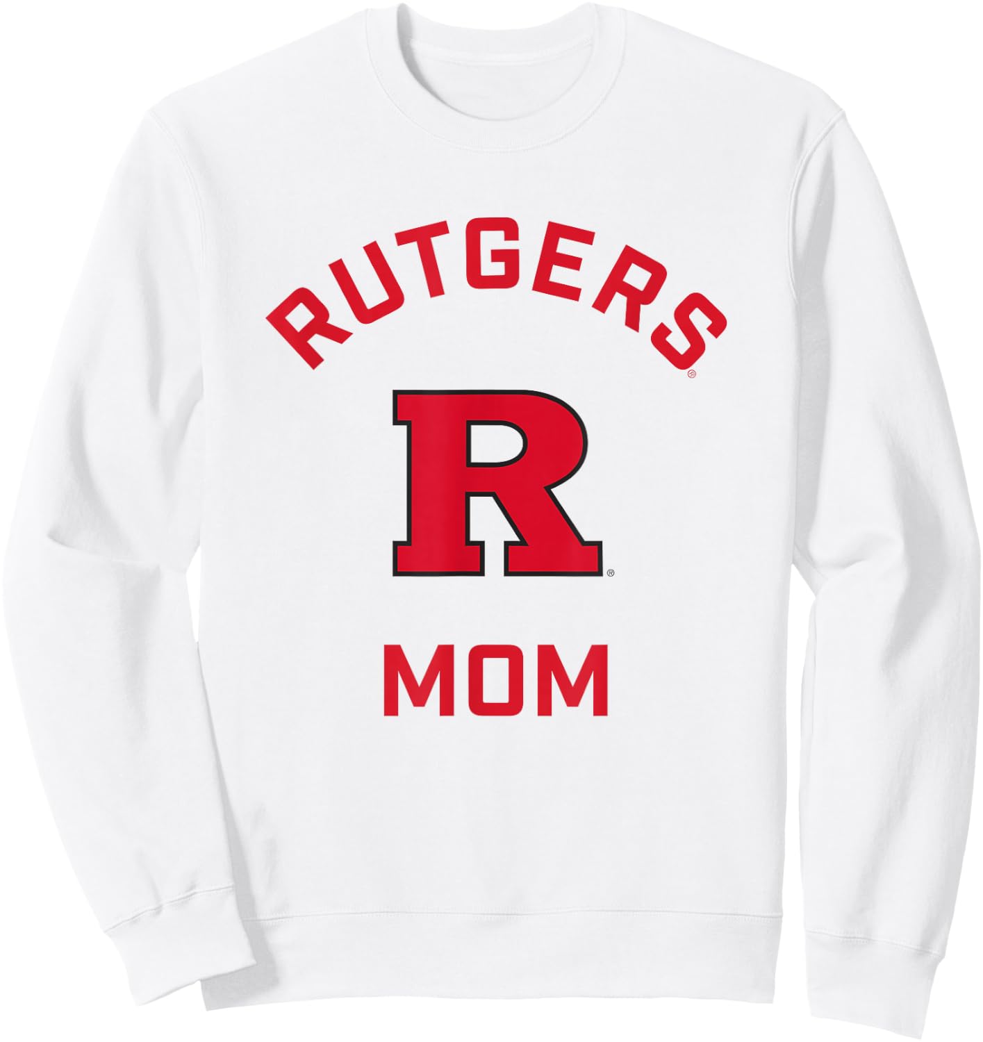 Rutgers University Scarlet Knights Arched Mom Sweatshirt - Sweatshirt | White