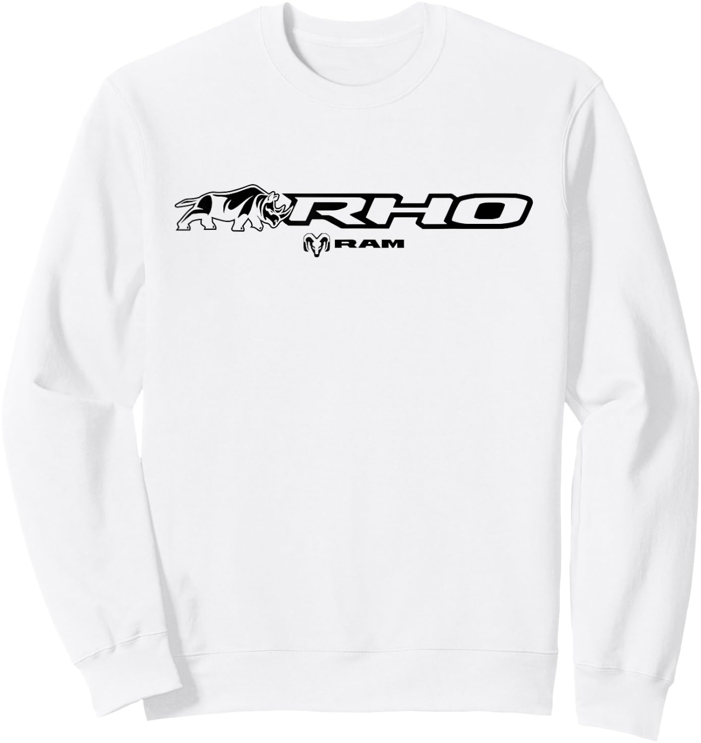 Ram Trucks Ram RHO Logo - Officially Licensed Sweatshirt - Sweatshirt | White