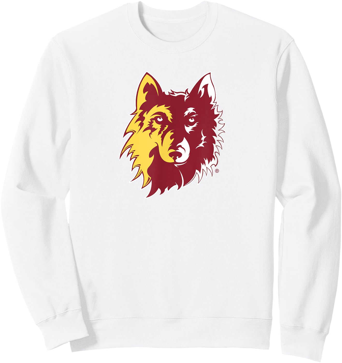 Northern State University Wolves Spirit Mark Logo Sweatshirt - Sweatshirt | White