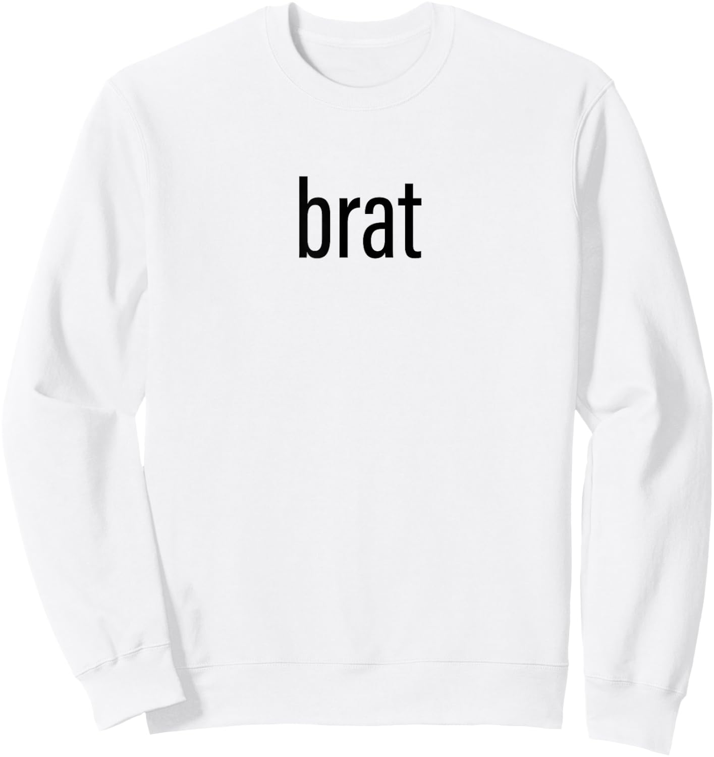 Brat , white, S Sweatshirt - Sweatshirt | White