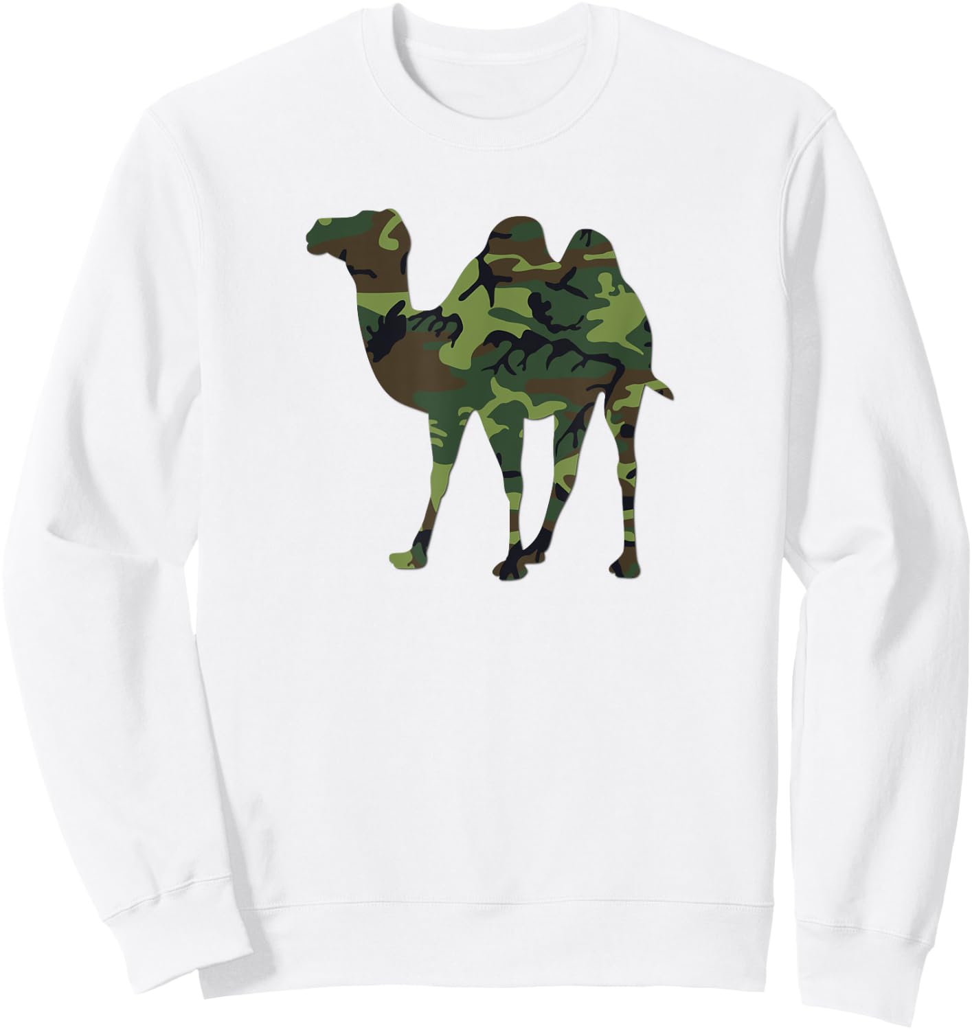 Camelflage Camouflage Funny Camel Flage Sweatshirt - Sweatshirt | White