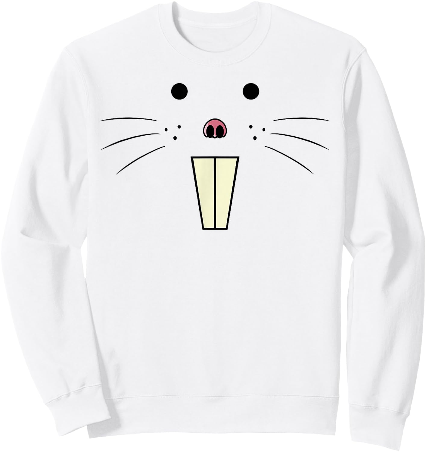 Halloween costume with nude gauze face , pink, s Sweatshirt - Sweatshirt | White