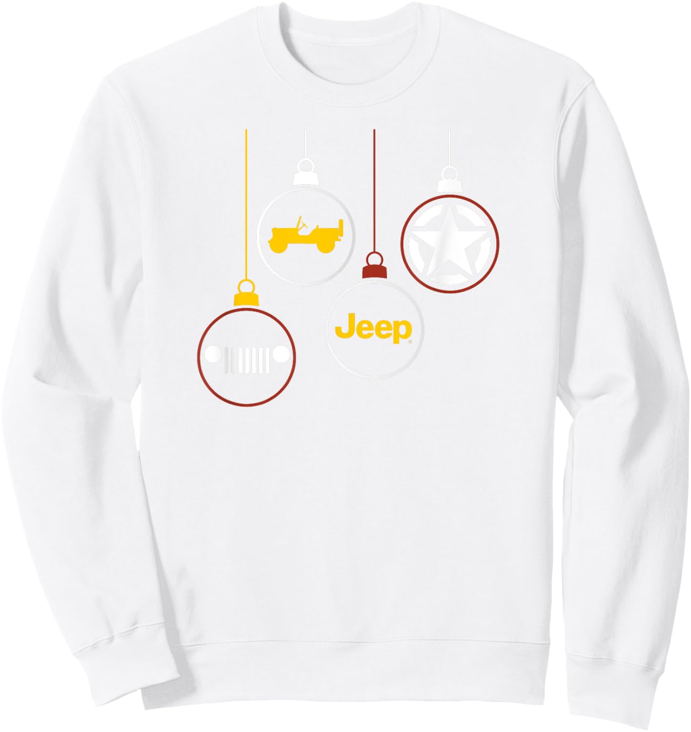 Jeep Ornaments Sweatshirt - Sweatshirt | White