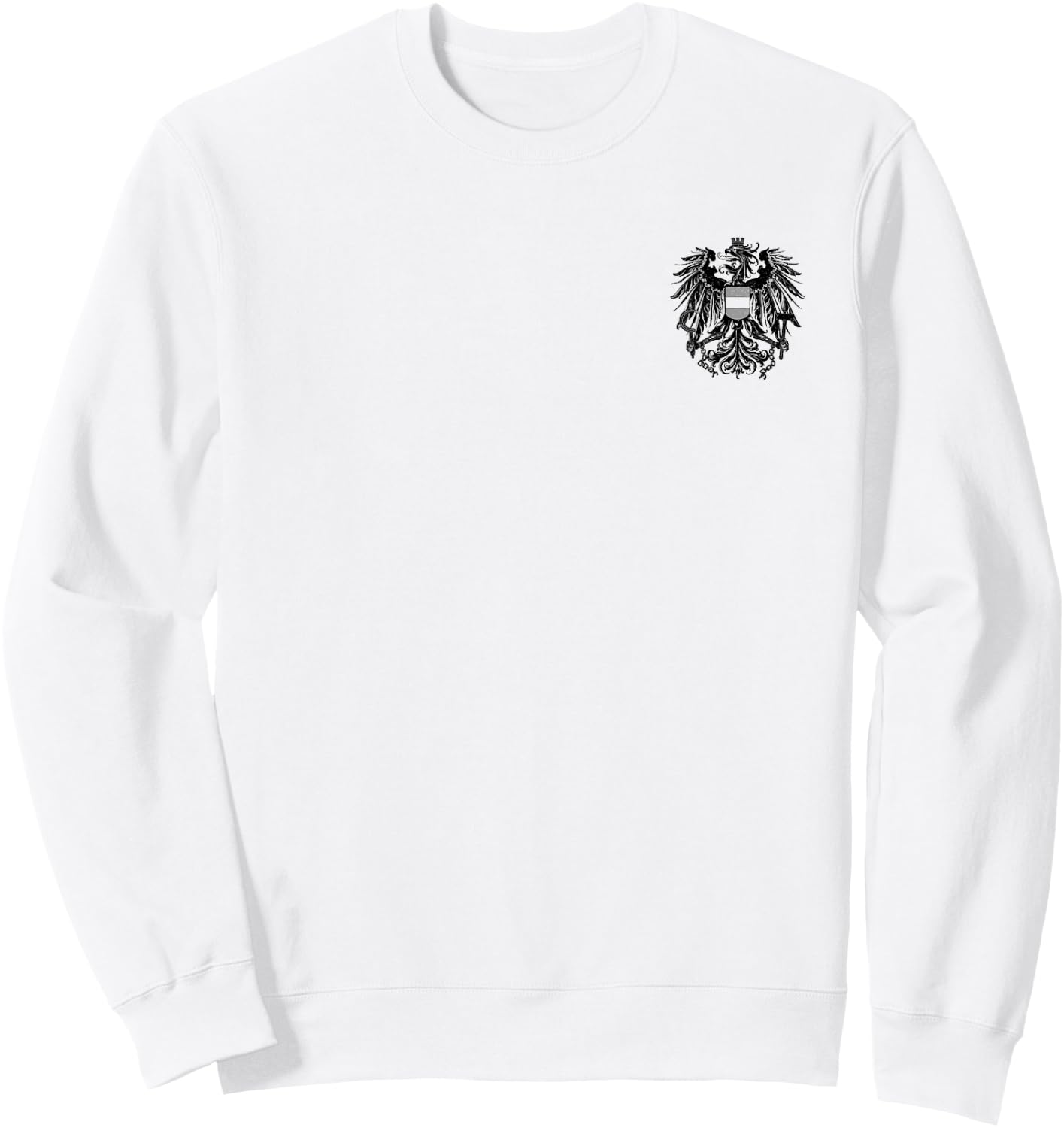 Austria Coat of Arms Austrian Eagle Emblem Symbol Flag Sweatshirt - Sweatshirt | White