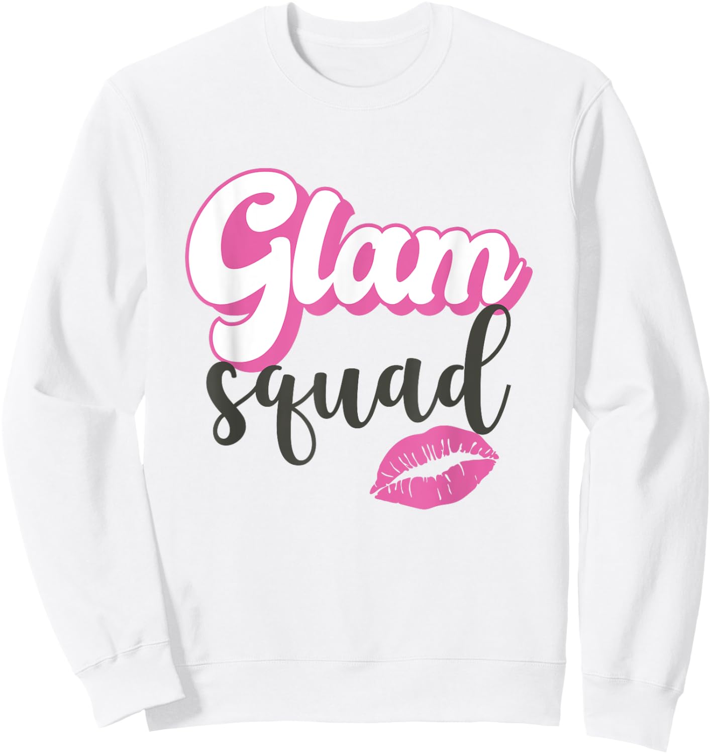 Glam Squad Beautician MUA Esthetician Sweatshirt - Sweatshirt | White