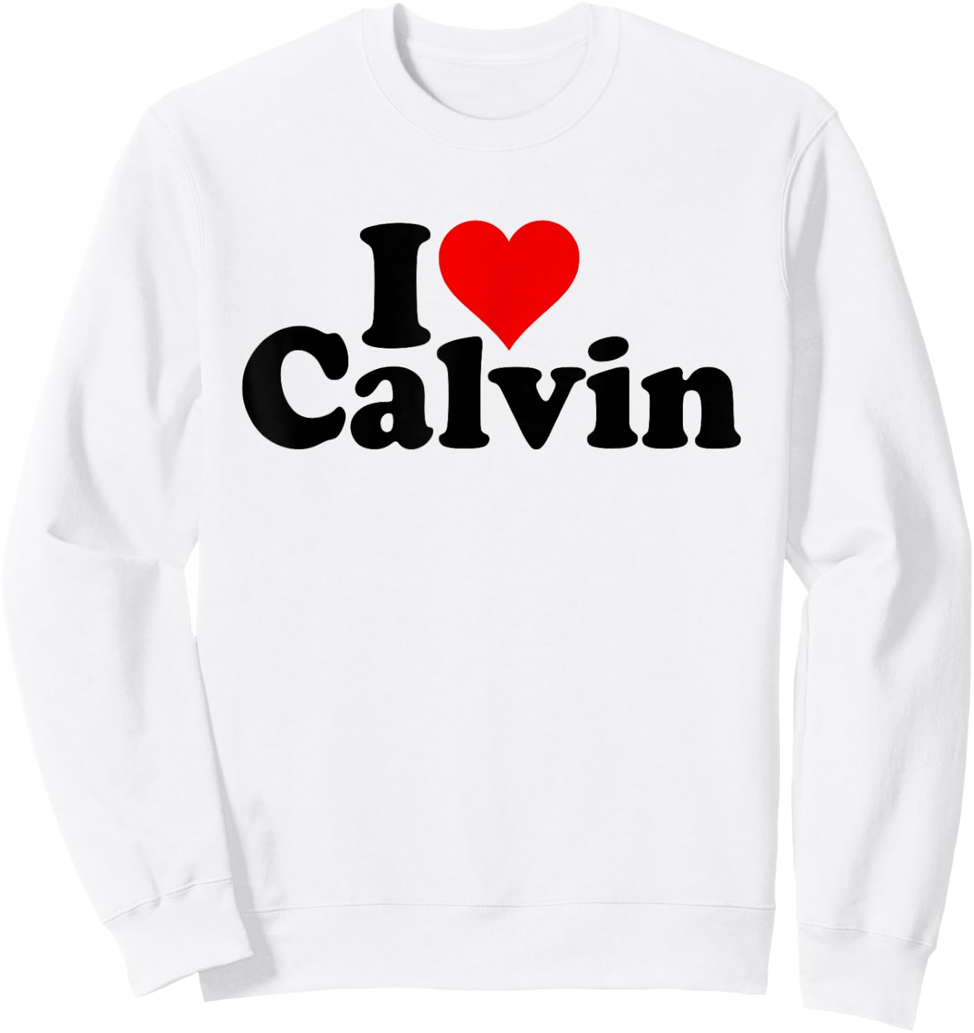 I Love Heart Calvin Sweatshirt - Sweatshirt | White