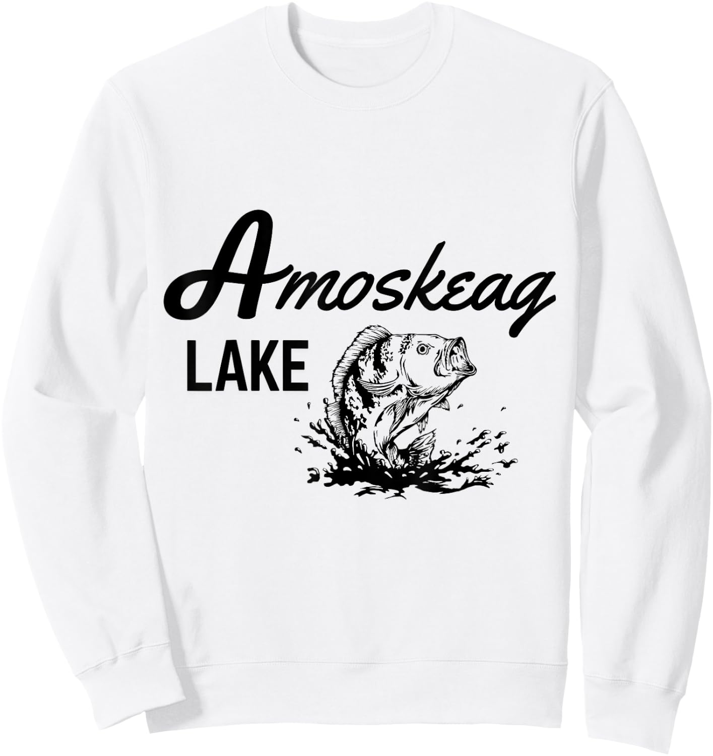 Amoskeag Lake Grown Ups Sweatshirt - Sweatshirt | White