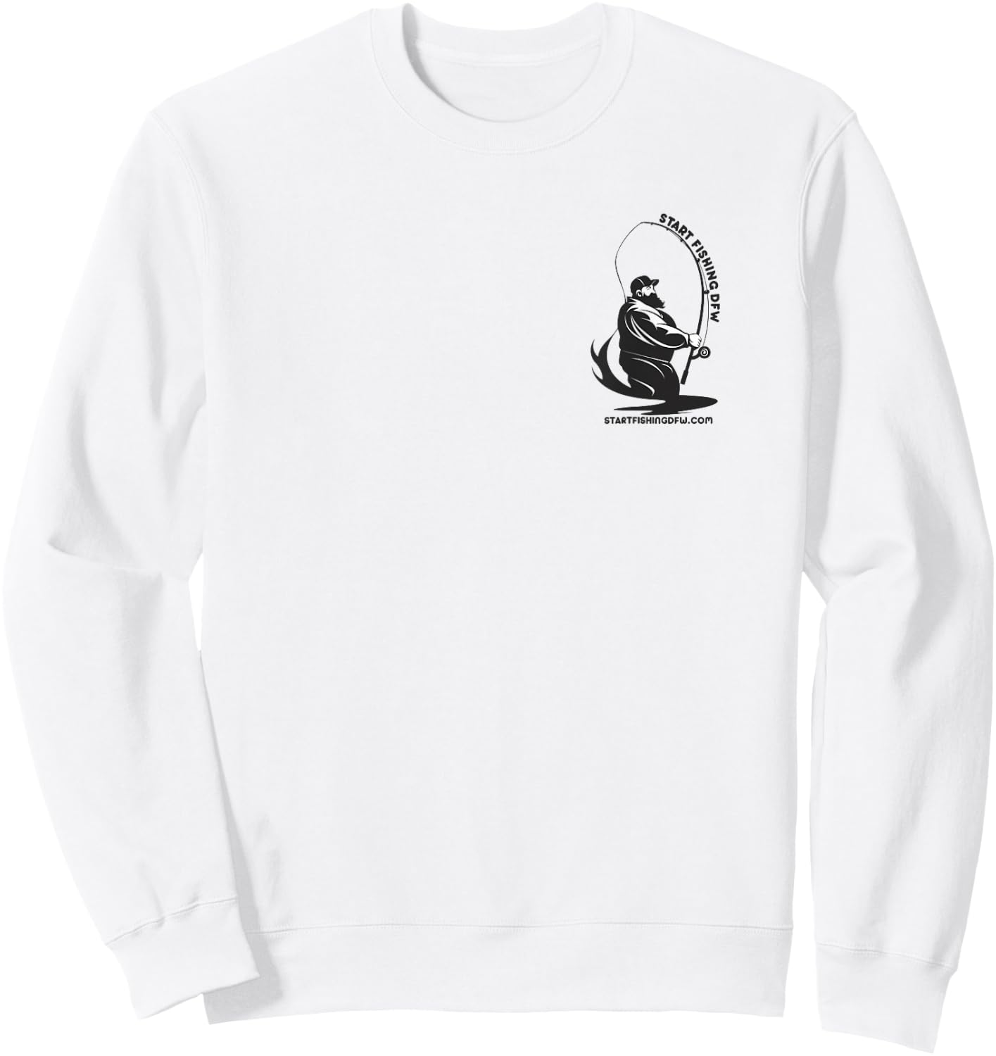 Start Fishing DFW Sweatshirt - Sweatshirt | White