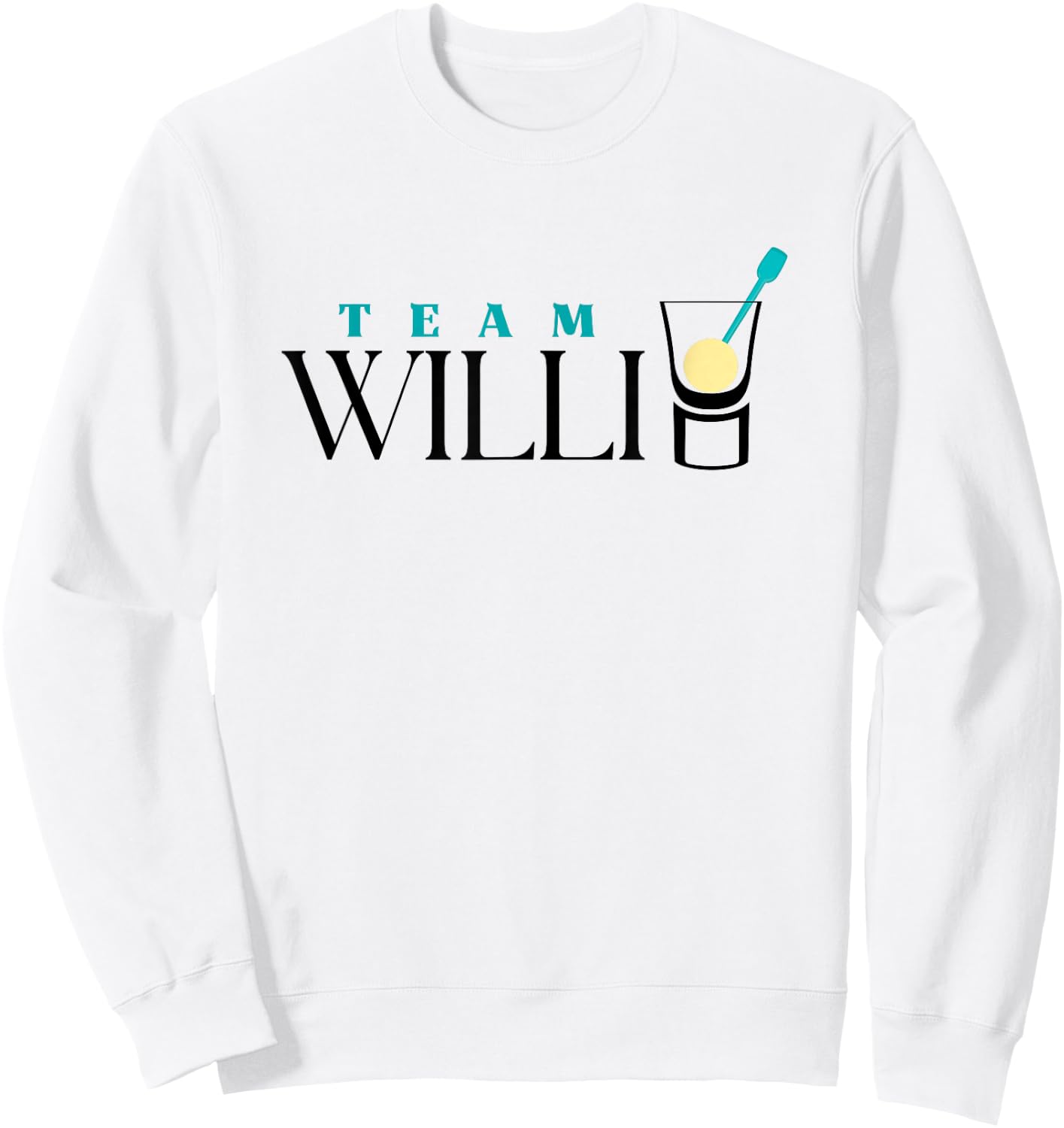 Team Willi | Williams Christ Pear Schnapps Shot Apres Ski , White Sweatshirt - Sweatshirt | White