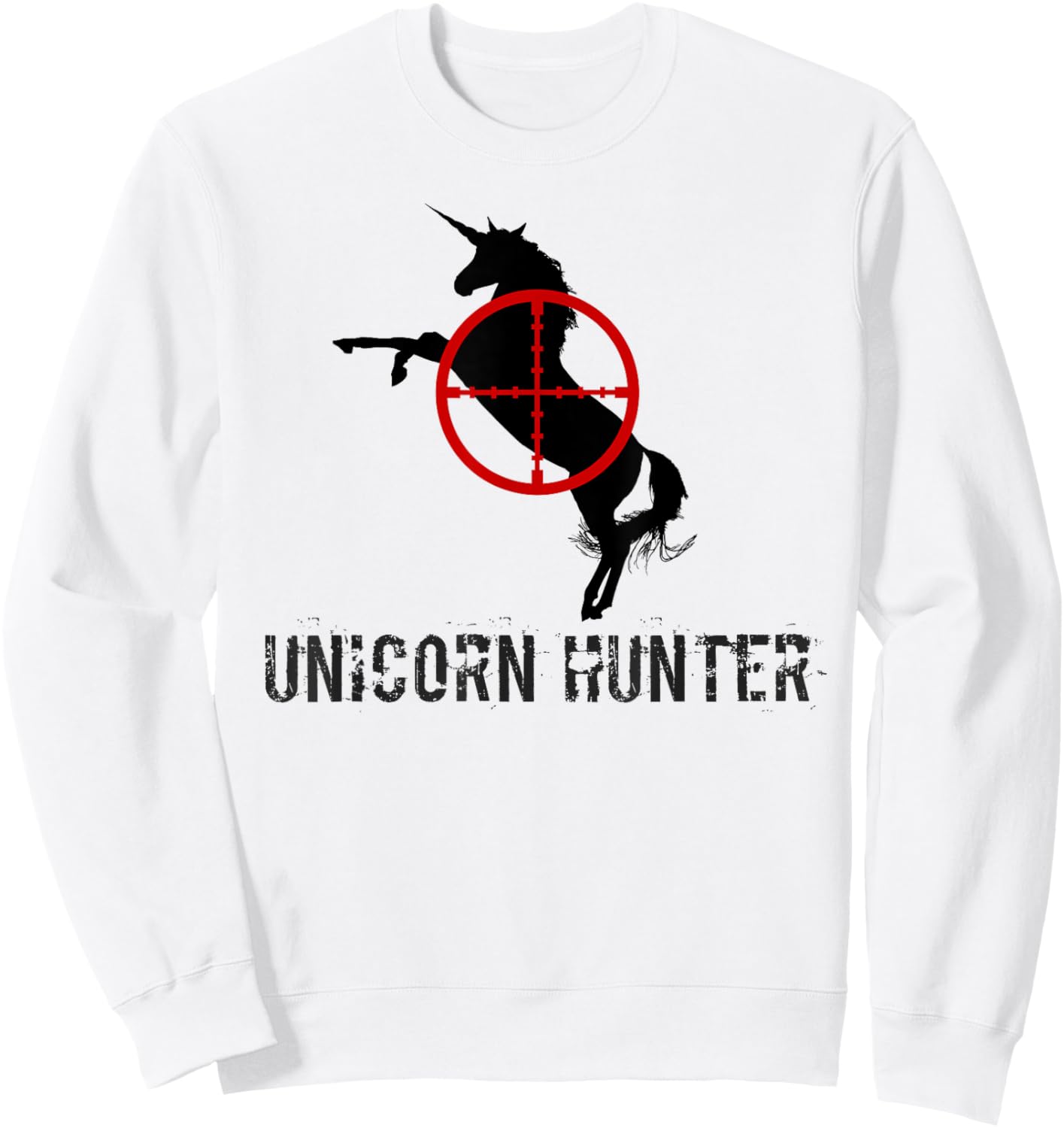 Unicorn Hunter: Unicorn Hunting Sweatshirt - Sweatshirt | White