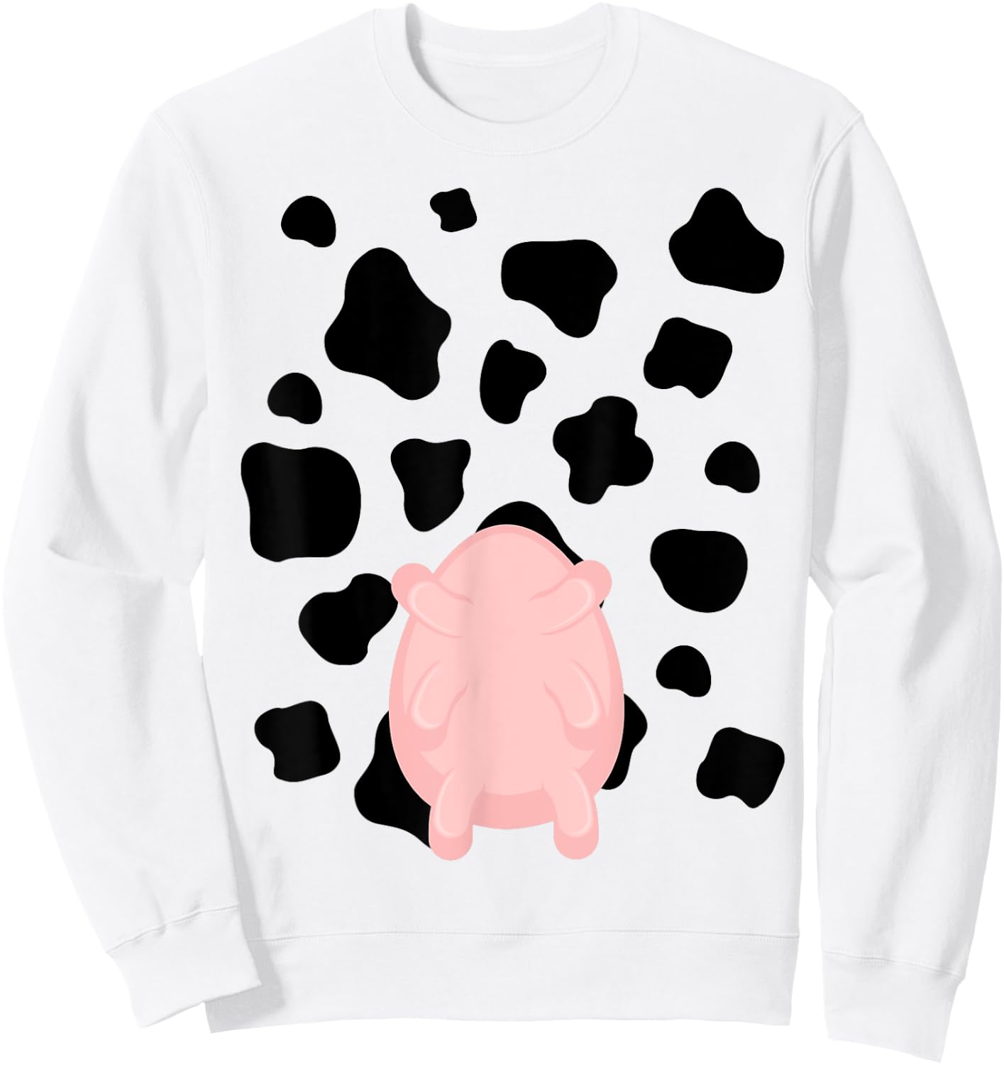 Cow Utter Funny Last Minute Halloween Costume Idea Sweatshirt - Sweatshirt | White