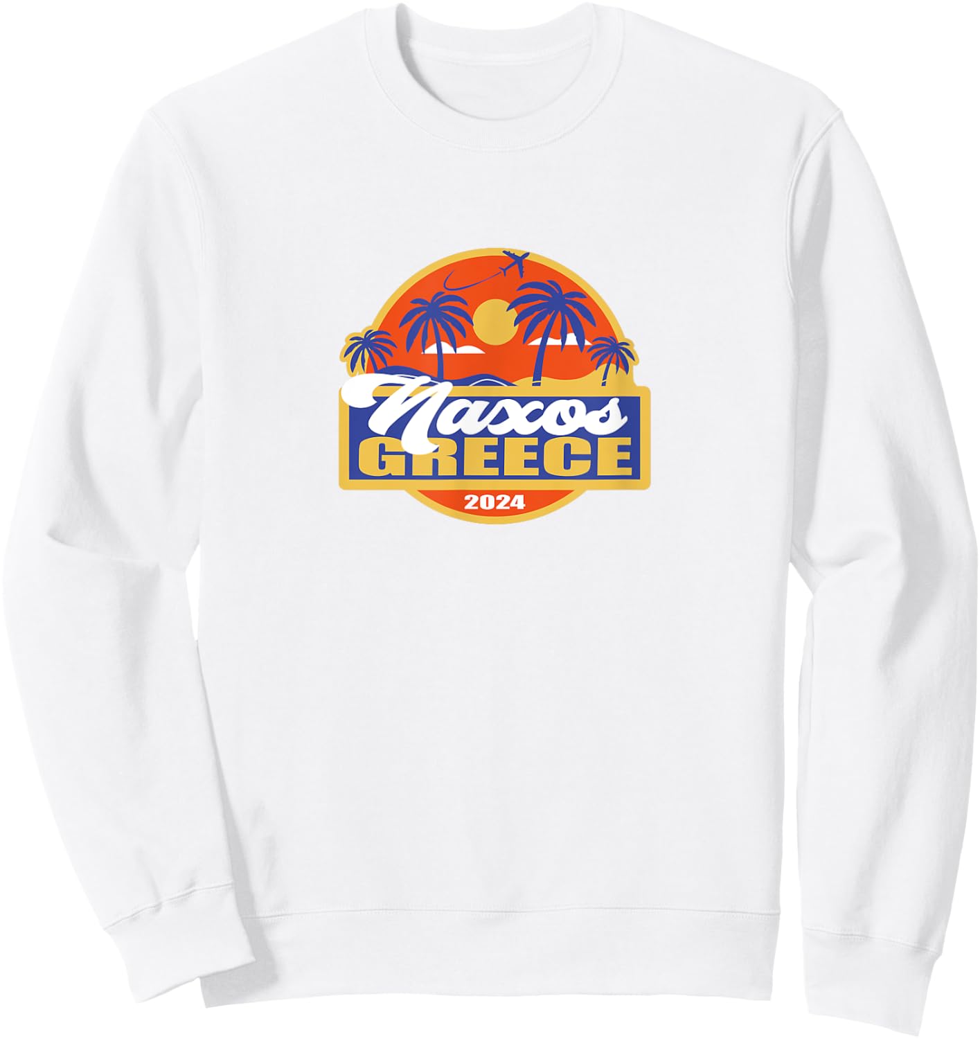 Naxos Greece Holiday 2024 Greek Islands Vacation Family Sweatshirt - Sweatshirt | White