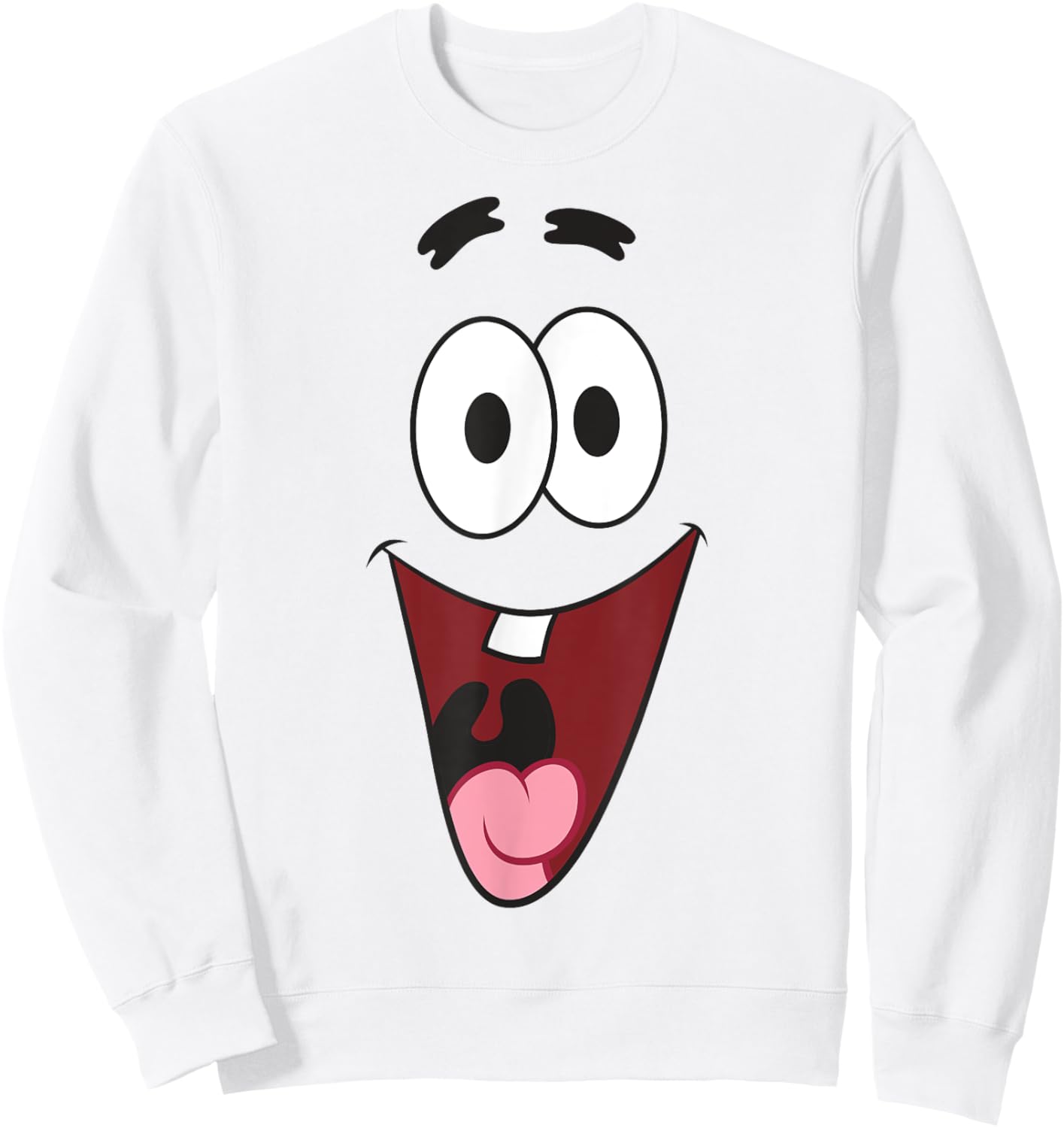 SpongeBob SquarePants Halloween Patrick Laugh Face Costume Sweatshirt - Sweatshirt | White