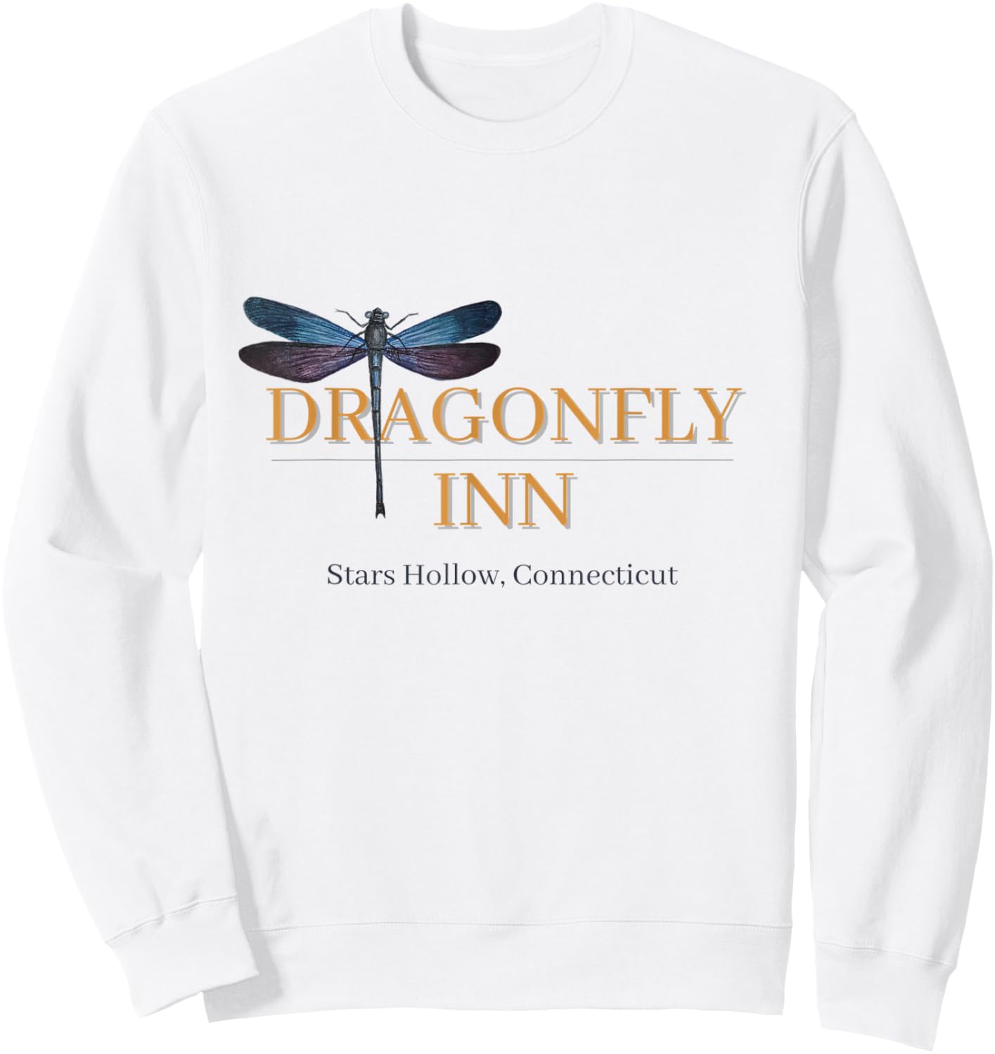 Dragonfly Inn Stars Hollow CT Cute, Funny Sweatshirt - Sweatshirt | White