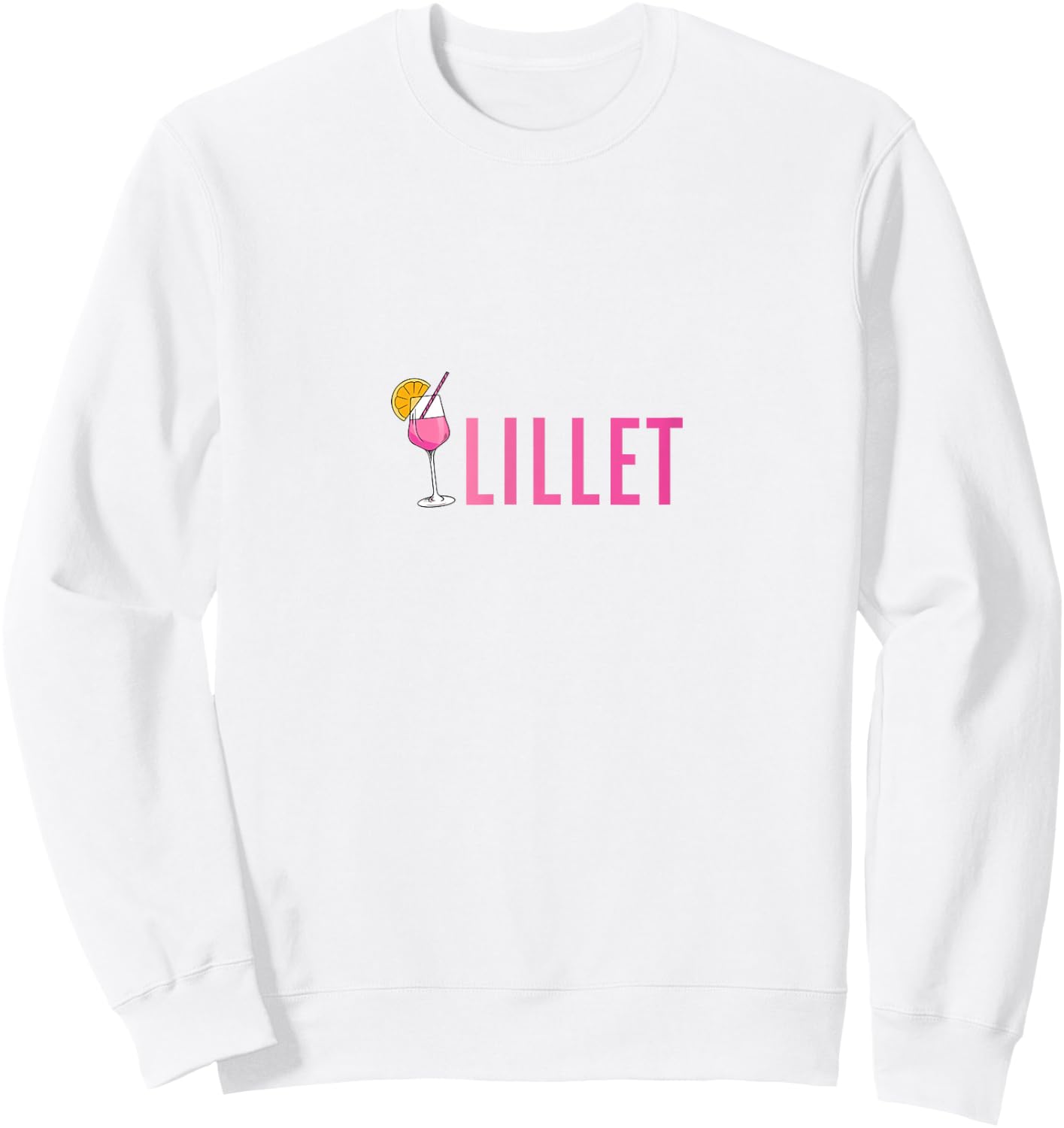 Wein & Lillet Gönner Sommer Alkohol Lillet , Men & Women, Adult, Short Sleeve , White, S, Small Sweatshirt - Sweatshirt | White