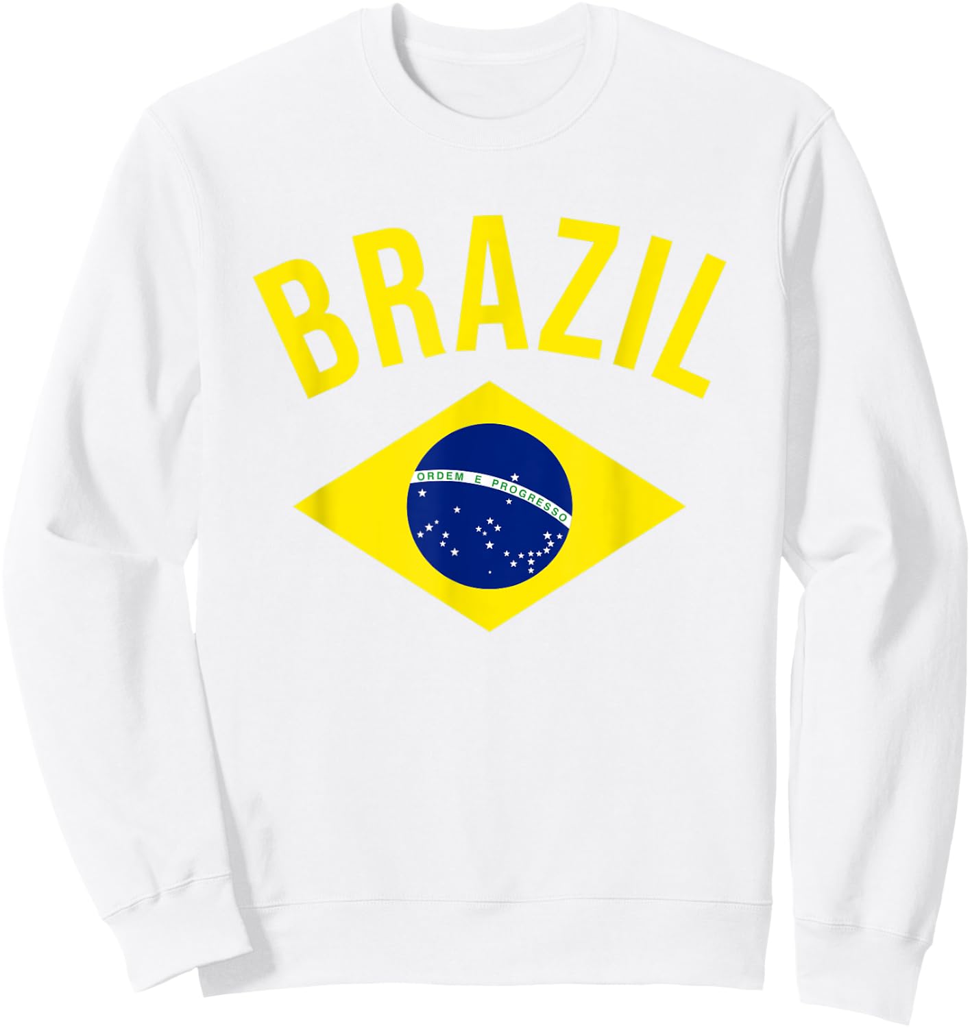 Brazil Brasil fan Brazilian outfit Sweatshirt - Sweatshirt | White