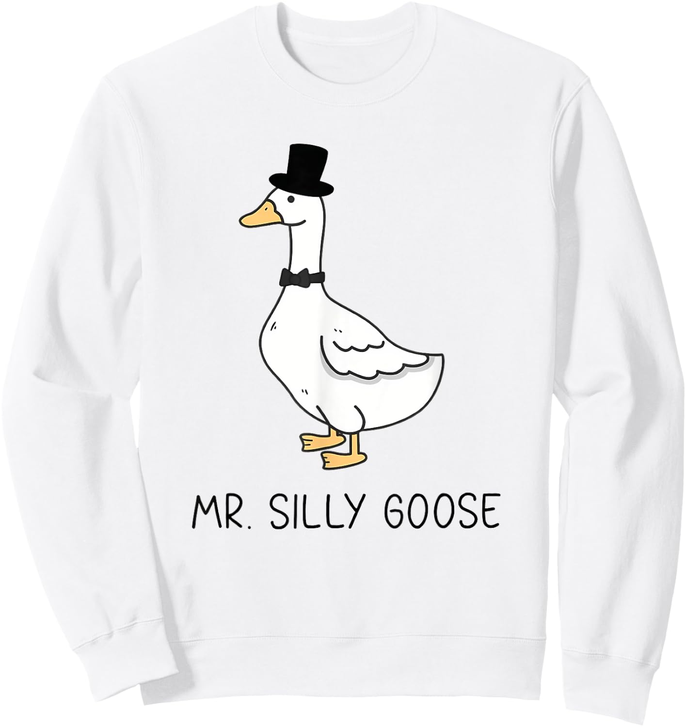 Mr. Silly Goose Couple Matching Wedding Funny Men Sweatshirt - Sweatshirt | White