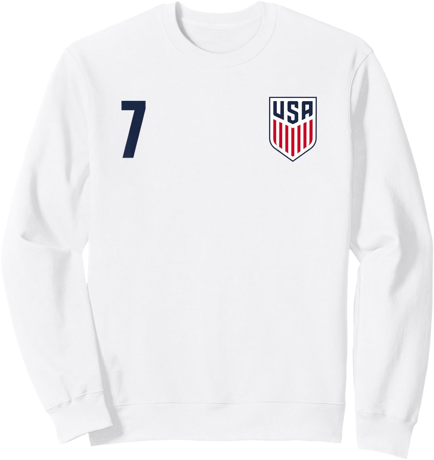 Officially Licensed US Soccer Team Gio Reyna, Legacy #7 Sweatshirt - Sweatshirt | White