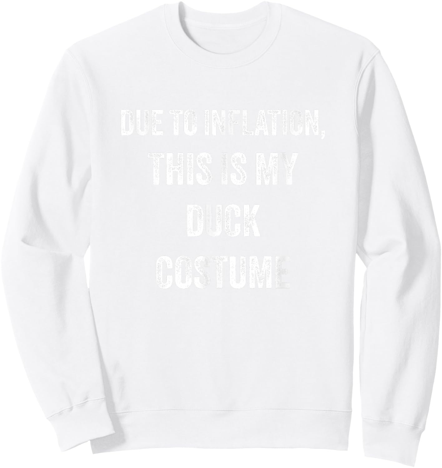 Duck Halloween Costume Sweatshirt - Sweatshirt | White