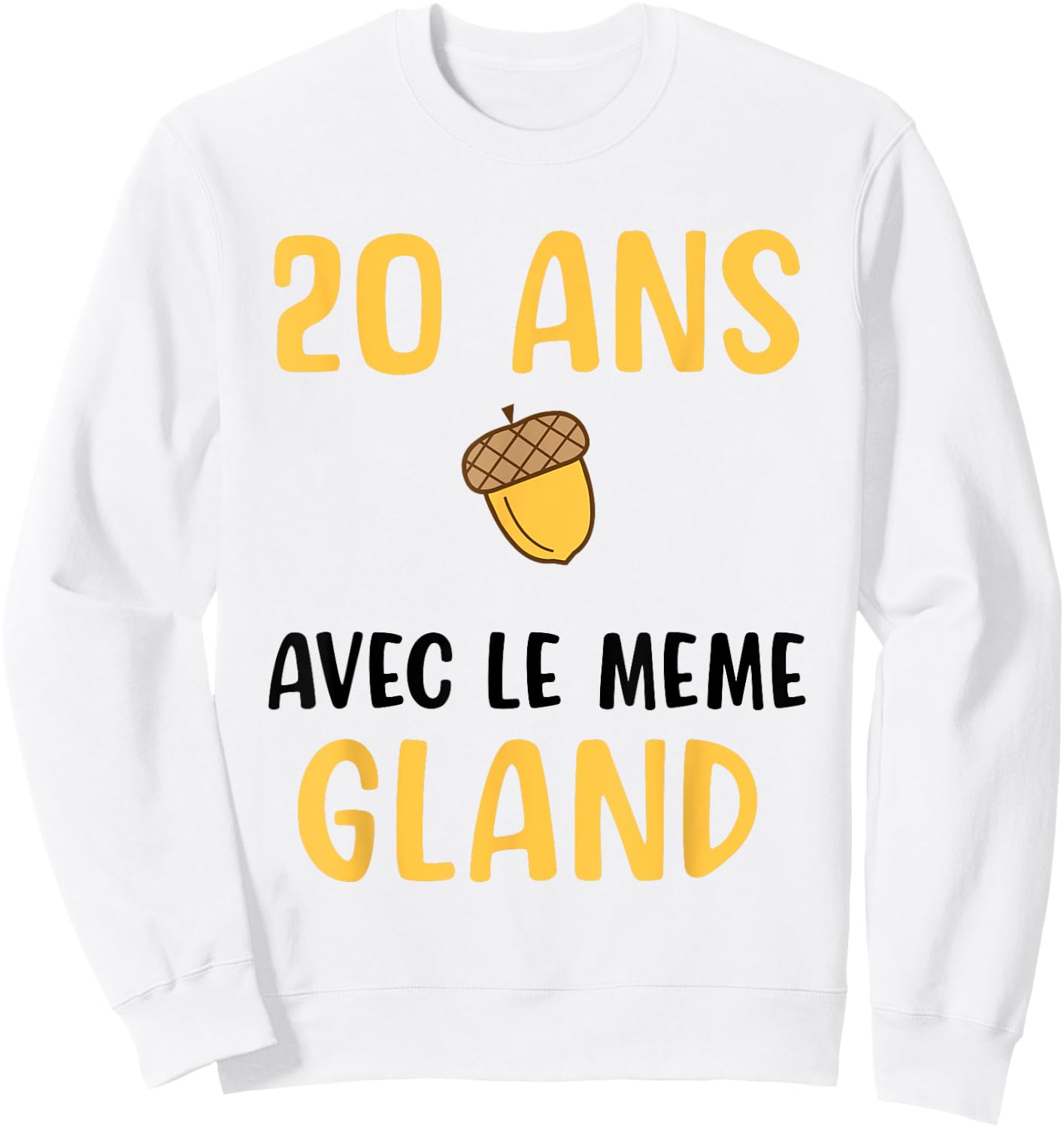 Couple Wedding Anniversary 20 Years Funny Gift Funny Sweatshirt - Sweatshirt | White