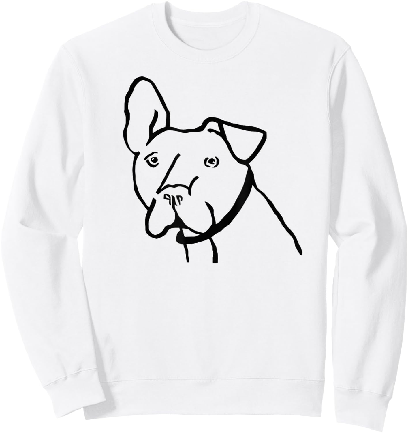 Mooch The Dog Pit Bull Logo Shirt Sweatshirt - Sweatshirt | White