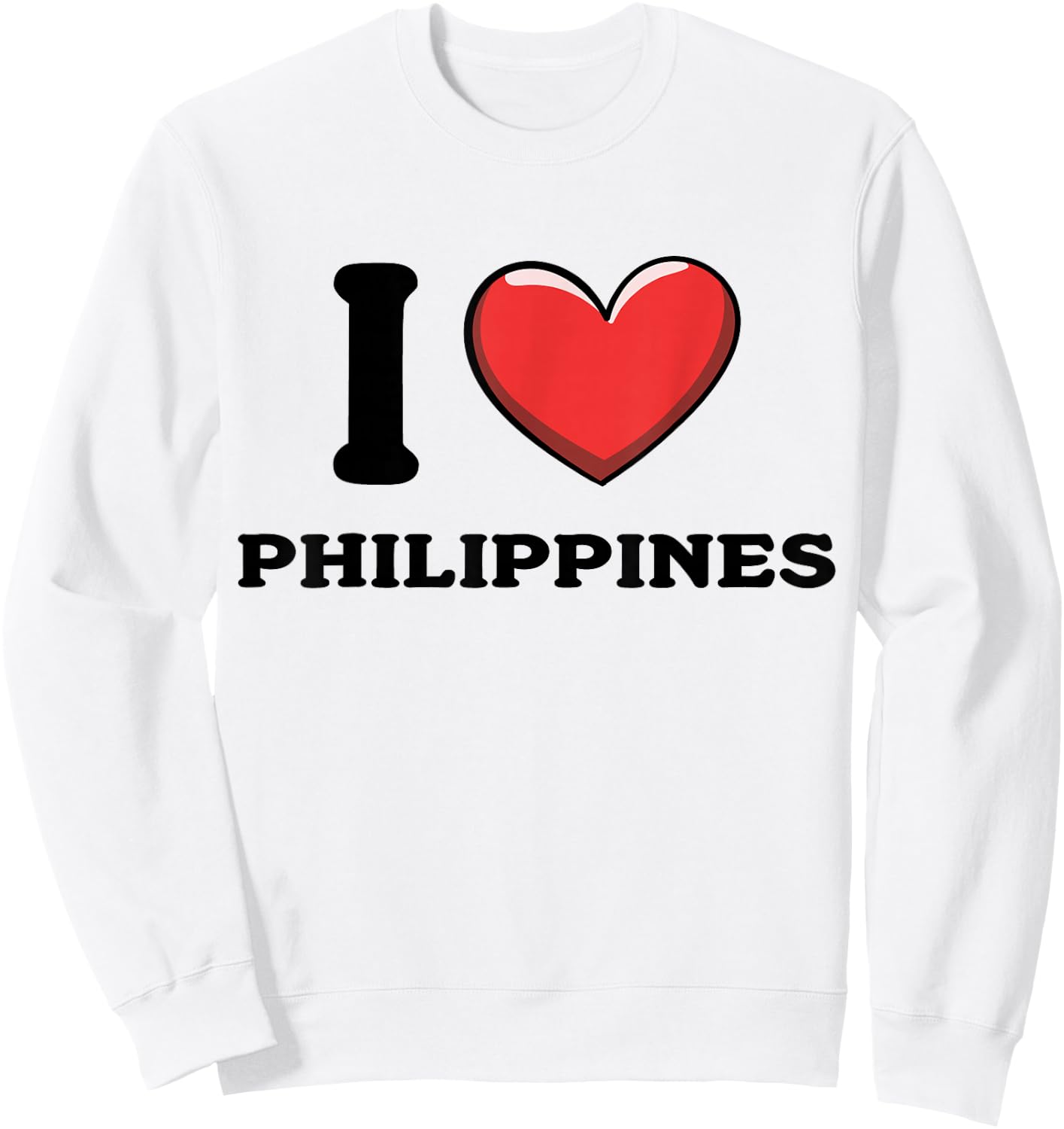 I Love Philippines Sweatshirt - Sweatshirt | White