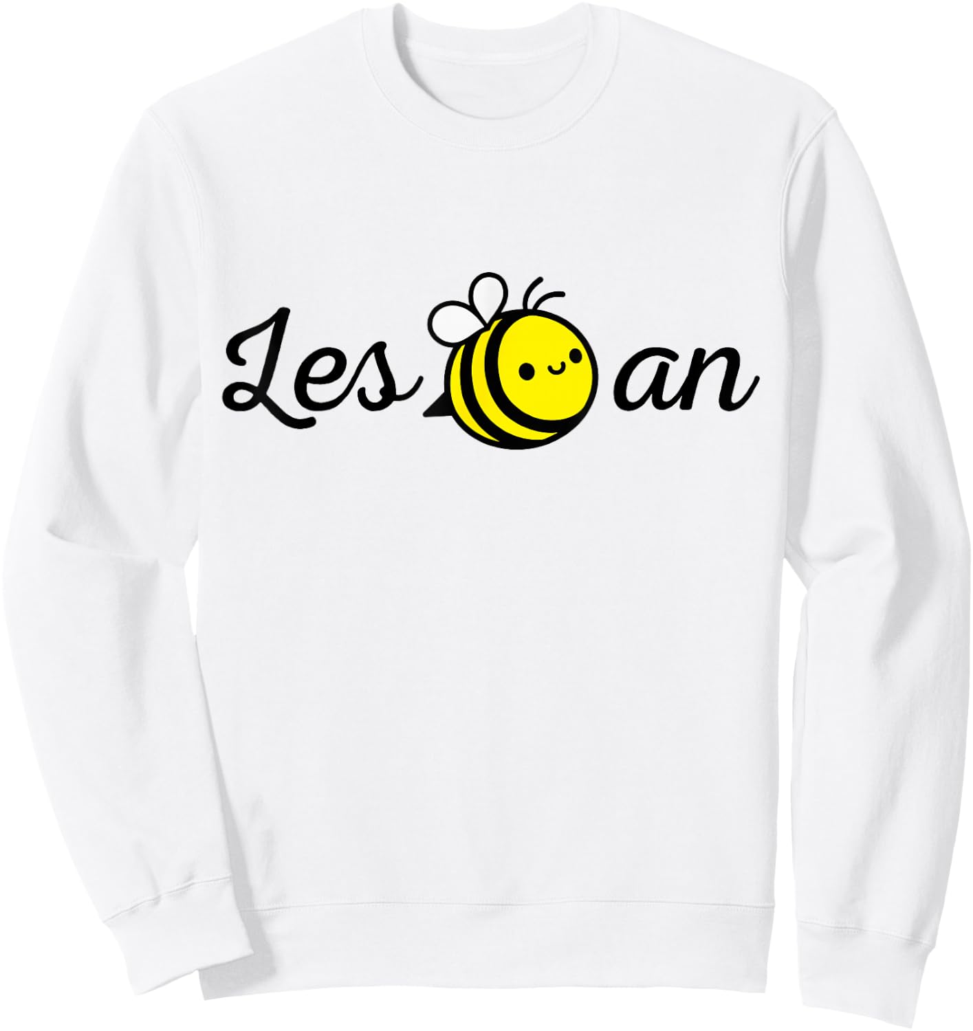 Les Bee An Funny Lesbian LGBTQ Pride Sweatshirt - Sweatshirt | White