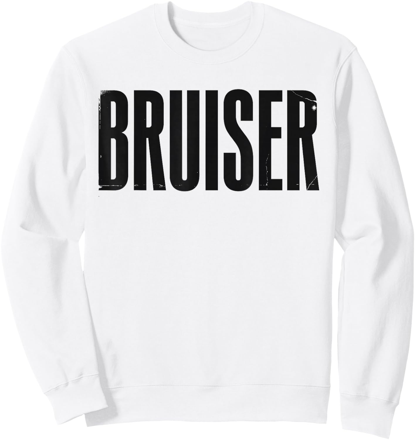 Bruiser Retro Funny Sweatshirt - Sweatshirt | White
