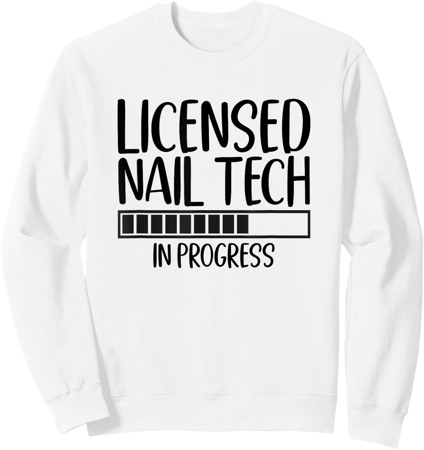 Nail Tech In Progress Future Nail Tech Sweatshirt - Sweatshirt | White