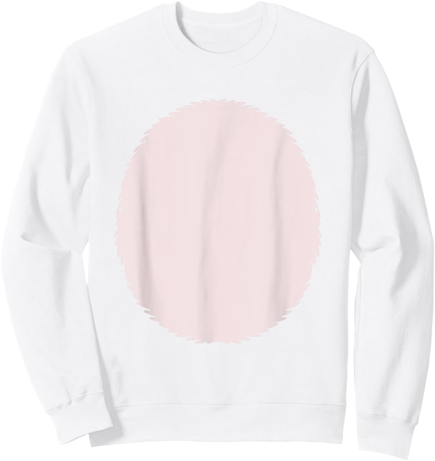 pig costume apparel Pig Belly Pink Fur Barnyard Animal Piggy Sweatshirt - Sweatshirt | White