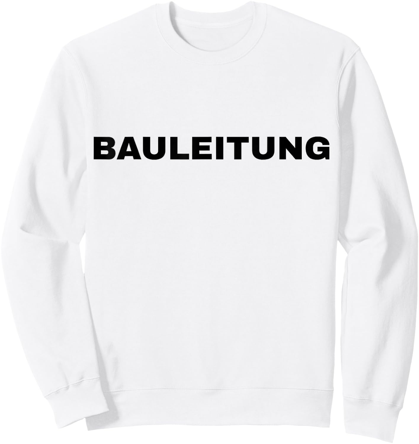 Construction Management Front Sweatshirt - Sweatshirt | White