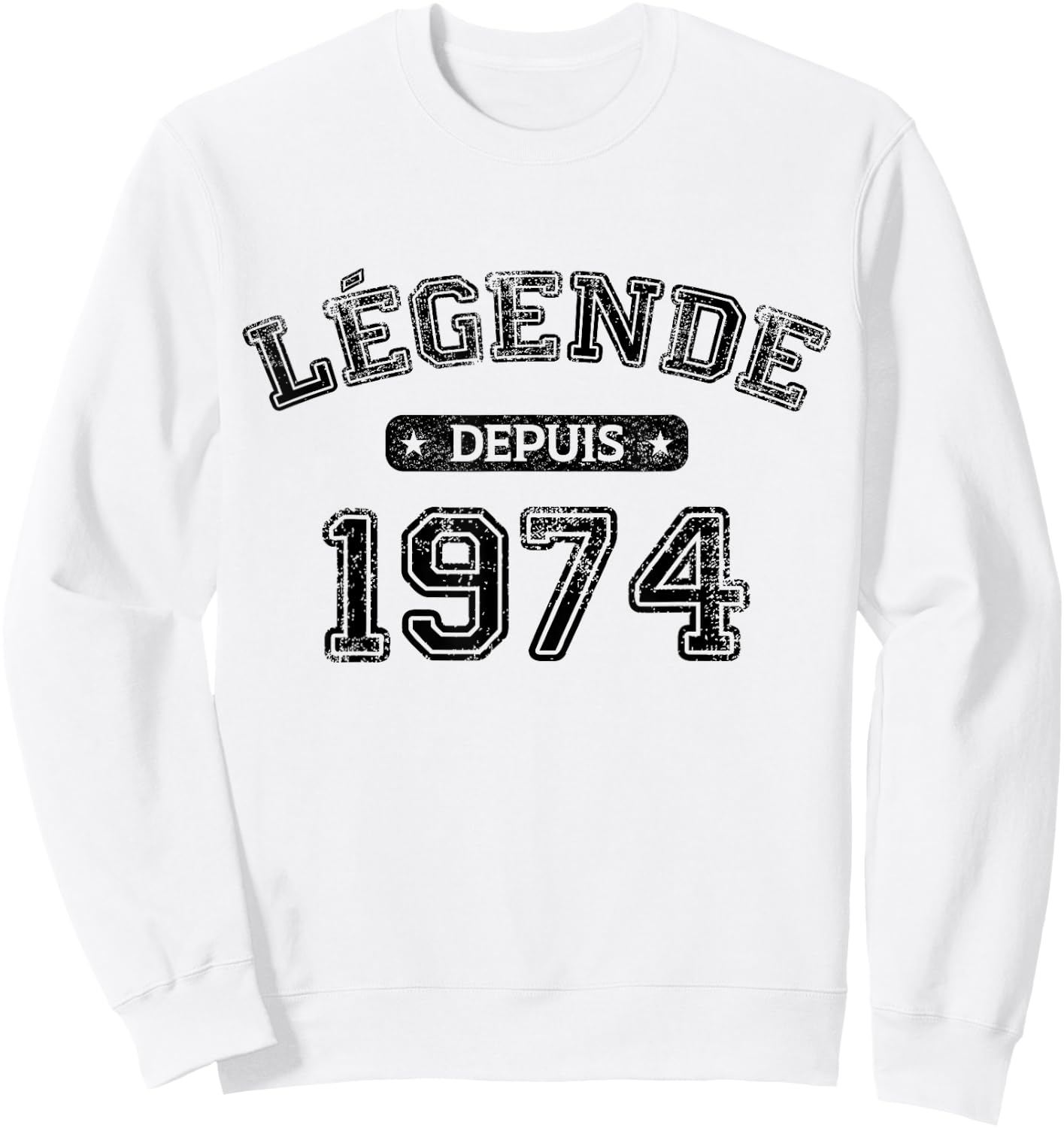 Birthday 50 Years Legend Since 1974 Birthday , grey, S Sweatshirt - Sweatshirt | White